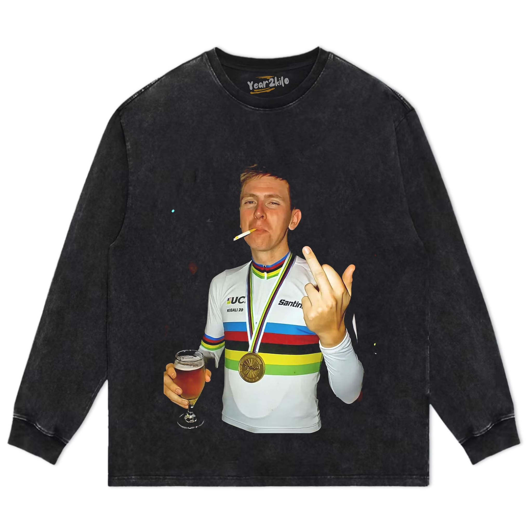 TADEJ POGAČAR 2026 VINTAGE CRYING TANK TOP & TEE & LONG SLEEVE & LAYERED LS & HOODIE