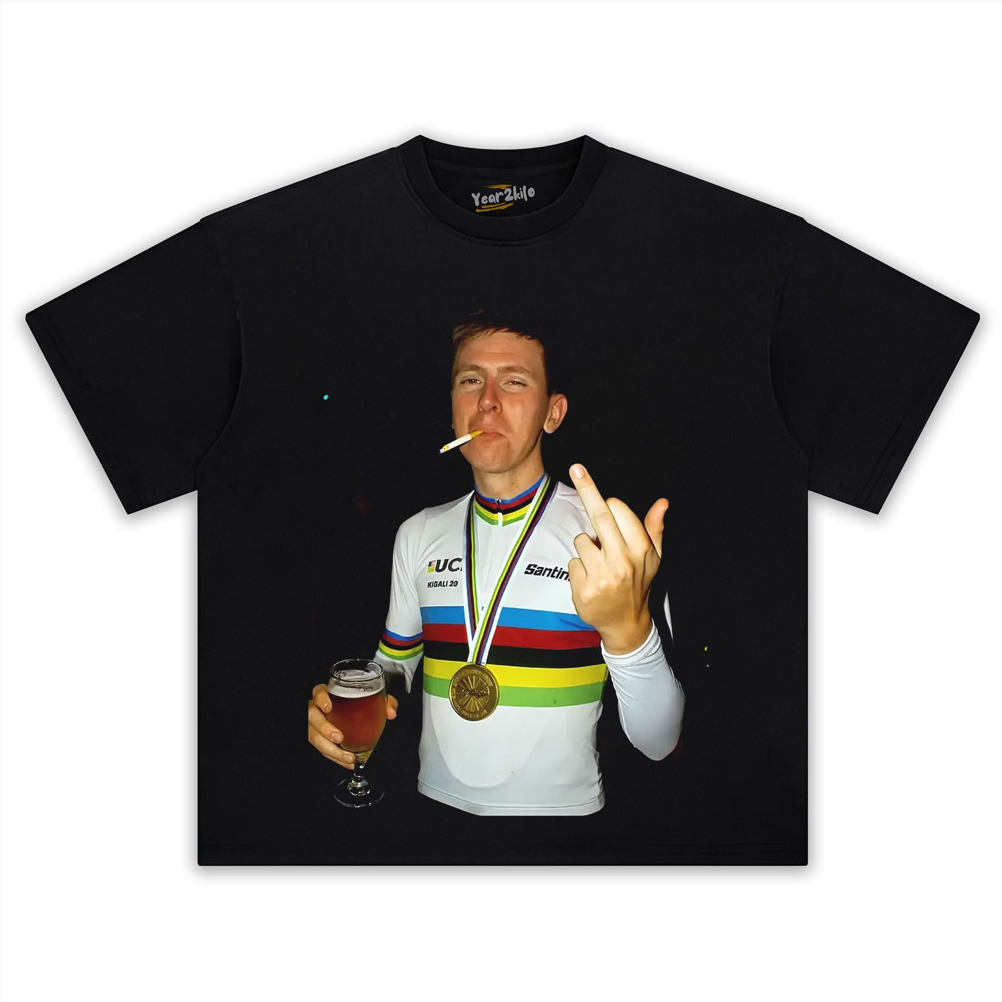 TADEJ POGAČAR 2026 VINTAGE CRYING TANK TOP & TEE & LONG SLEEVE & LAYERED LS & HOODIE