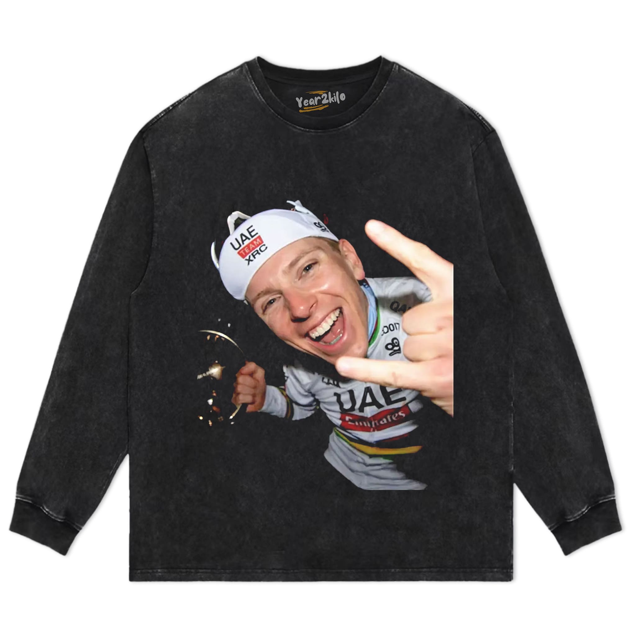 TADEJ POGAČAR 2026 VINTAGE CRYING V1 TANK TOP & TEE & LONG SLEEVE & LAYERED LS & HOODIE