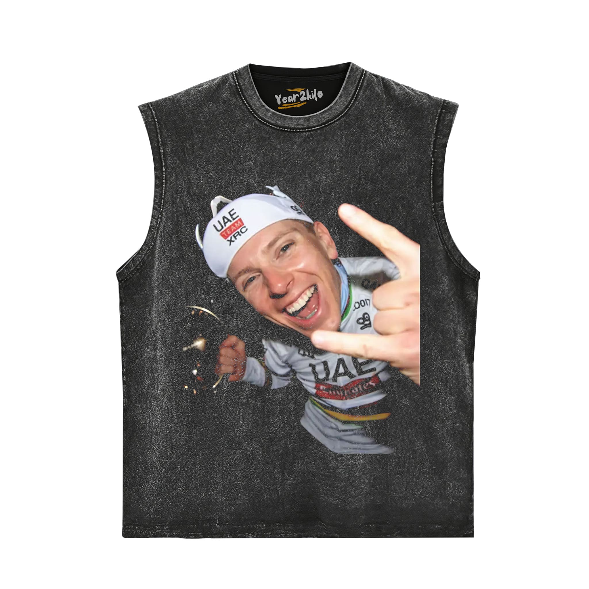 TADEJ POGAČAR 2026 VINTAGE CRYING V1 TANK TOP & TEE & LONG SLEEVE & LAYERED LS & HOODIE