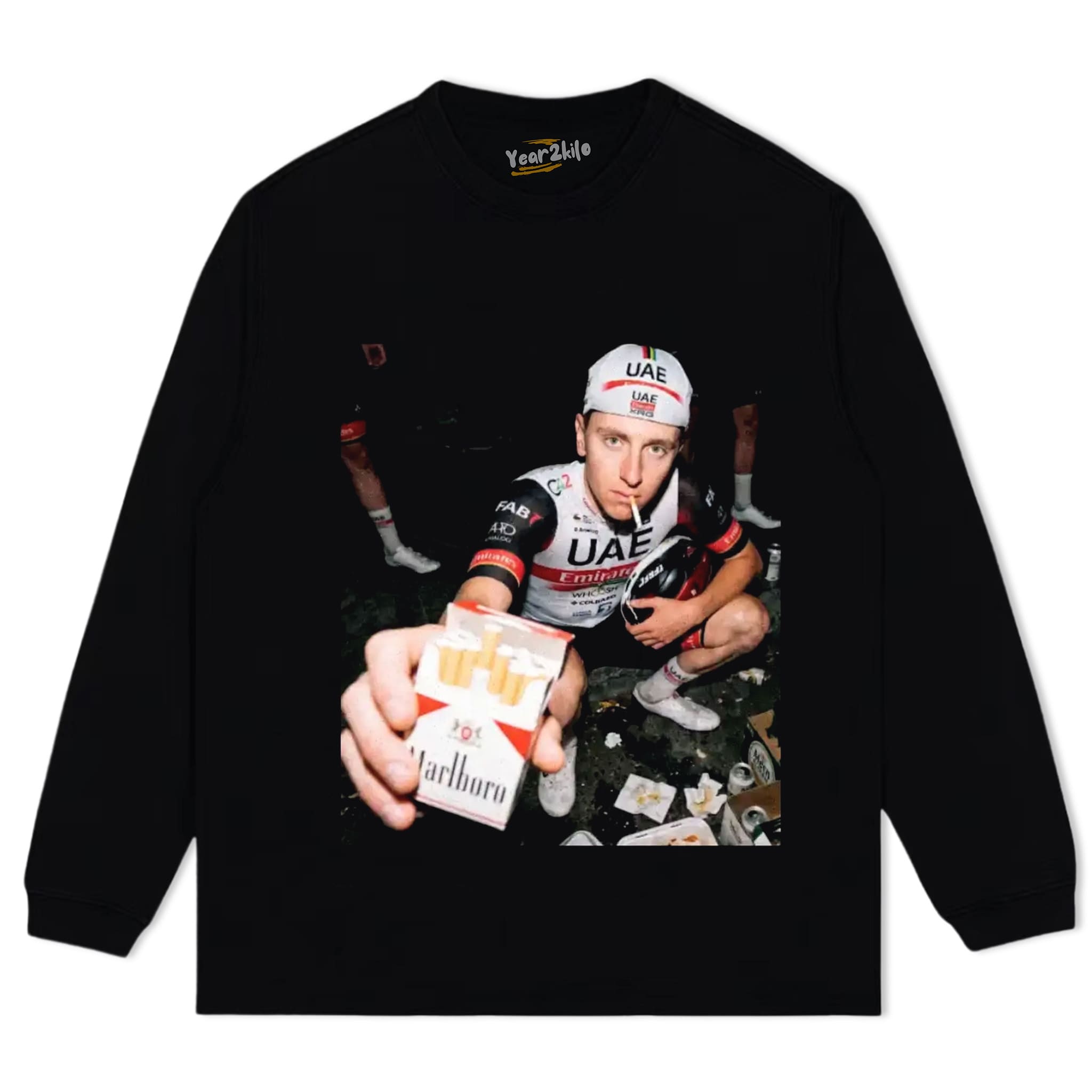TADEJ POGAČAR 2026 VINTAGE CRYING V2 TANK TOP & TEE & LONG SLEEVE & LAYERED LS & HOODIE