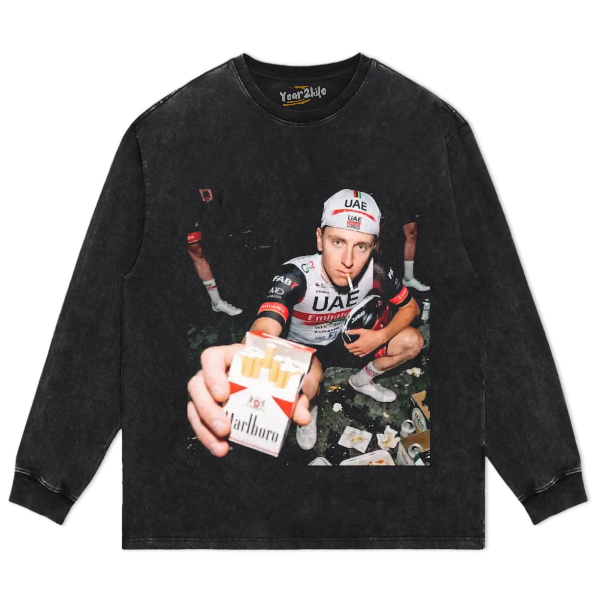 TADEJ POGAČAR 2026 VINTAGE CRYING V2 TANK TOP & TEE & LONG SLEEVE & LAYERED LS & HOODIE