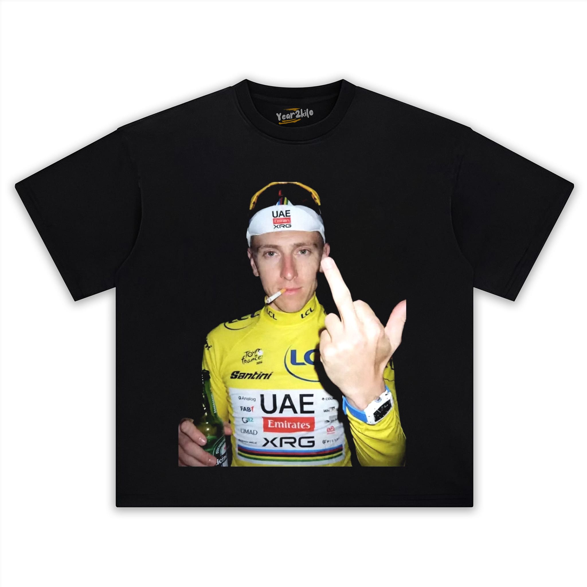 TADEJ POGAČAR YELLOW JERSEY TANK TOP & TEE & LONG SLEEVE & LAYERED LS & HOODIE