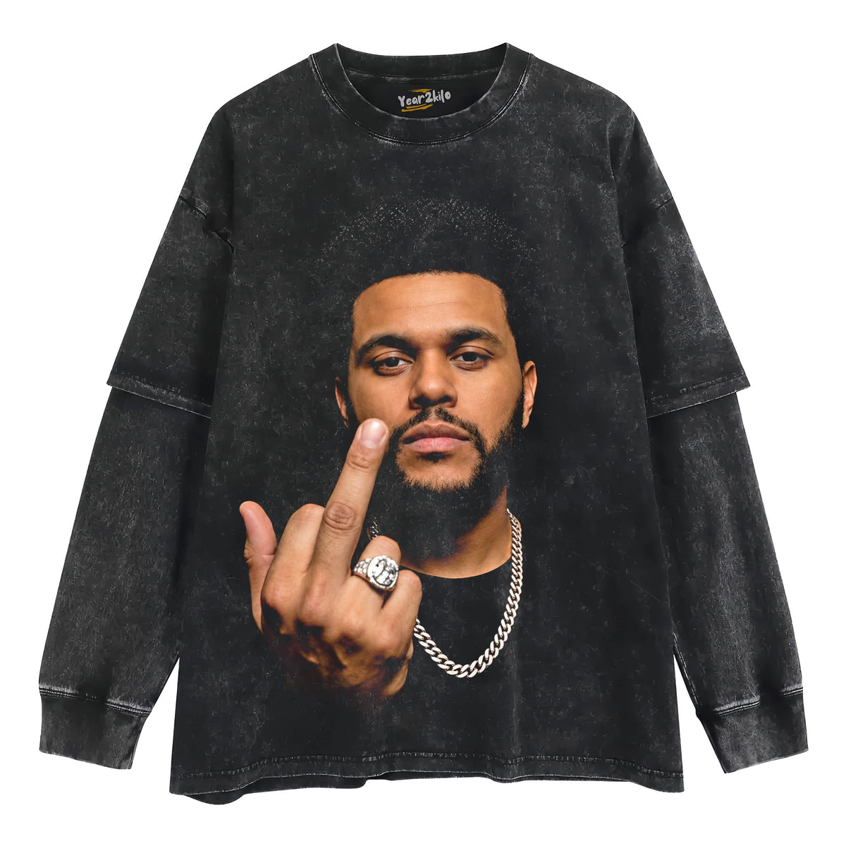 THE WEEKND - MIDDLE FINGER TANK TOP & TEE & LONG SLEEVE & LAYERED LS & HOODIE