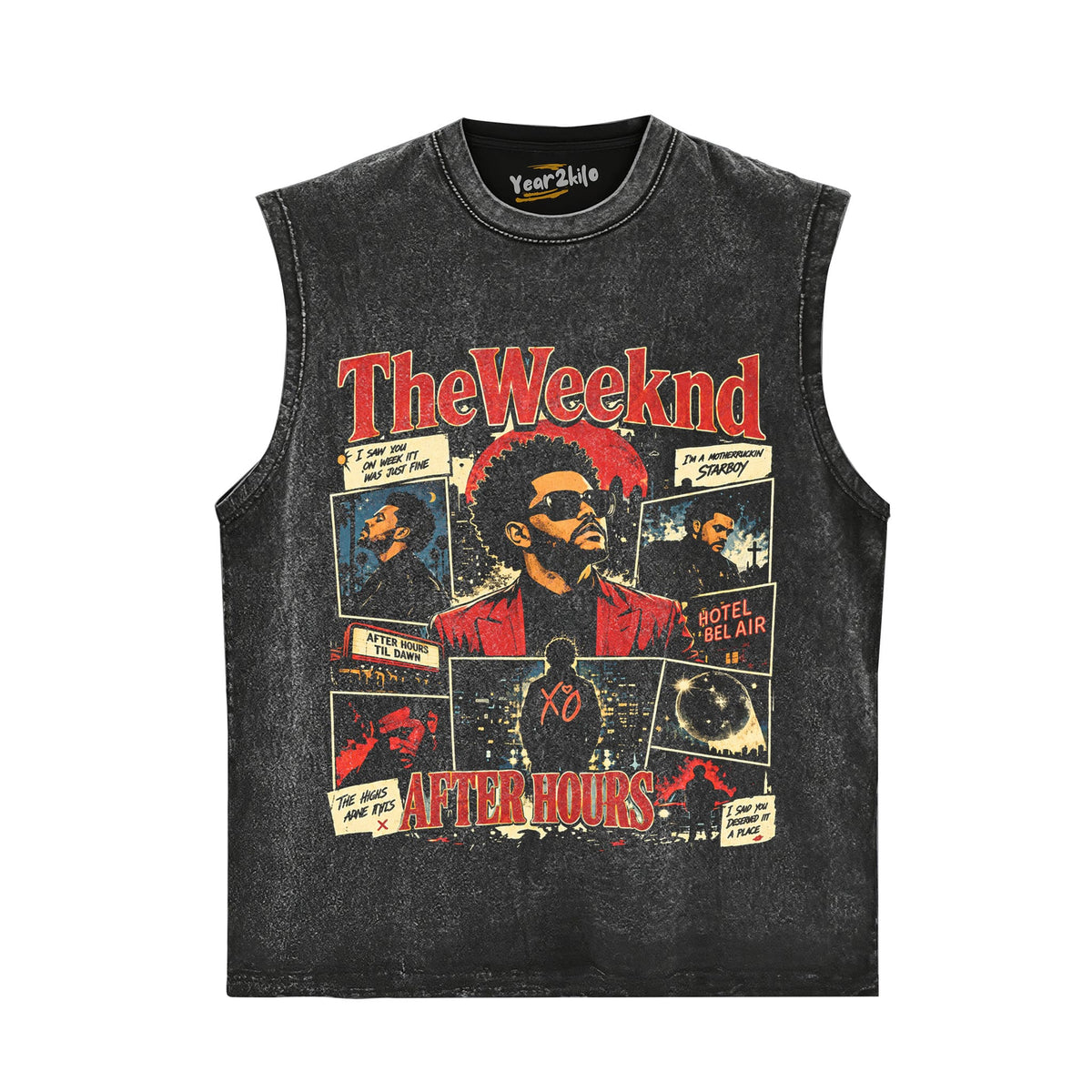 THE WEEKND 2026 VINTAGE TANK TOP & TEE & LONG SLEEVE & LAYERED LS & HOODIE