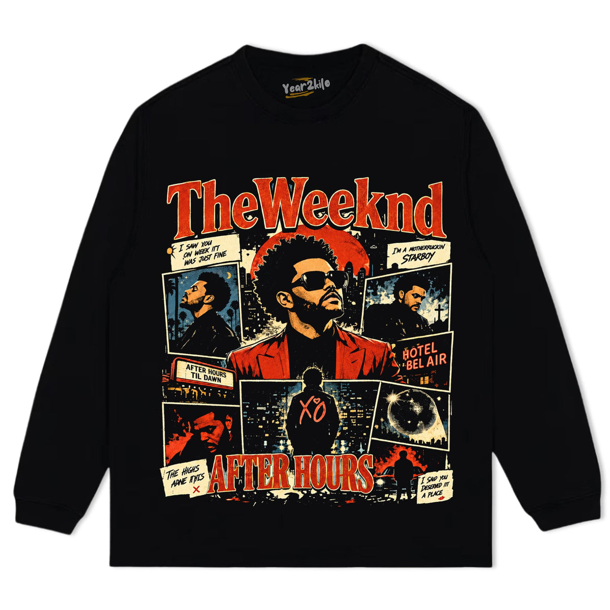 THE WEEKND 2026 VINTAGE TANK TOP & TEE & LONG SLEEVE & LAYERED LS & HOODIE