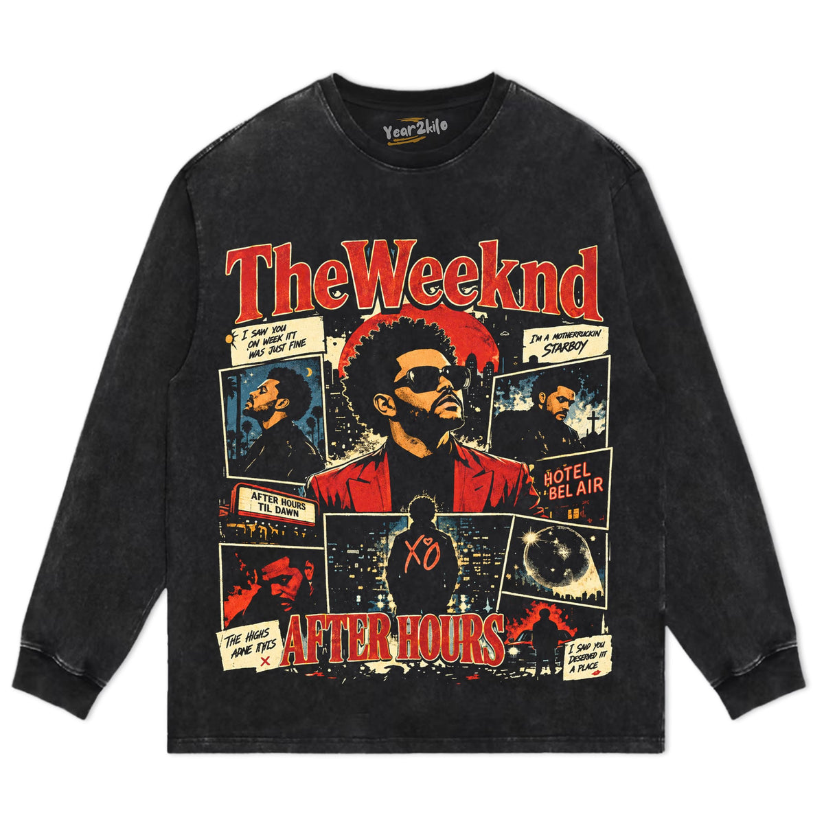 THE WEEKND 2026 VINTAGE TANK TOP & TEE & LONG SLEEVE & LAYERED LS & HOODIE