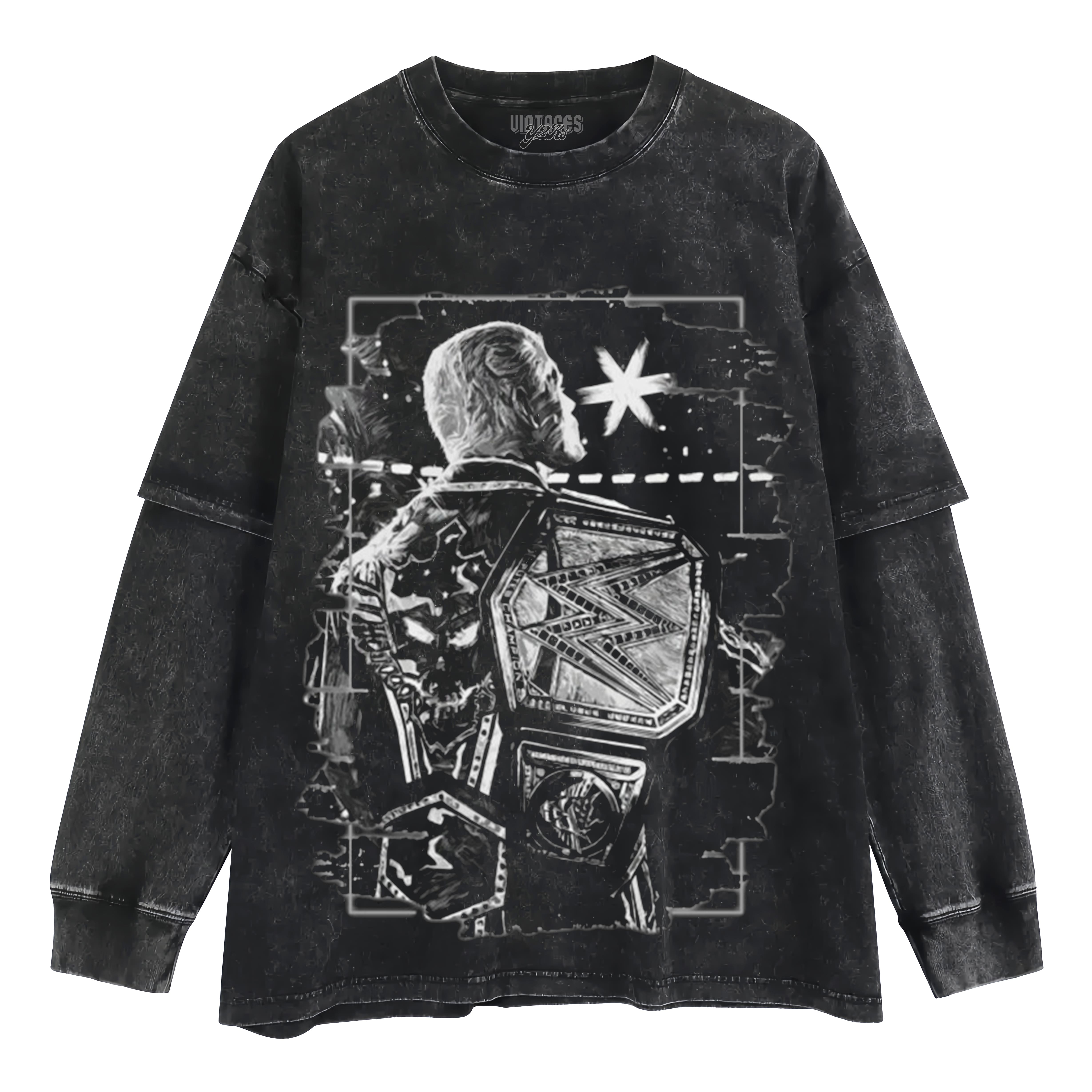 THE CHAMPION CODY RHODES LAYERED LONG SLEEVE