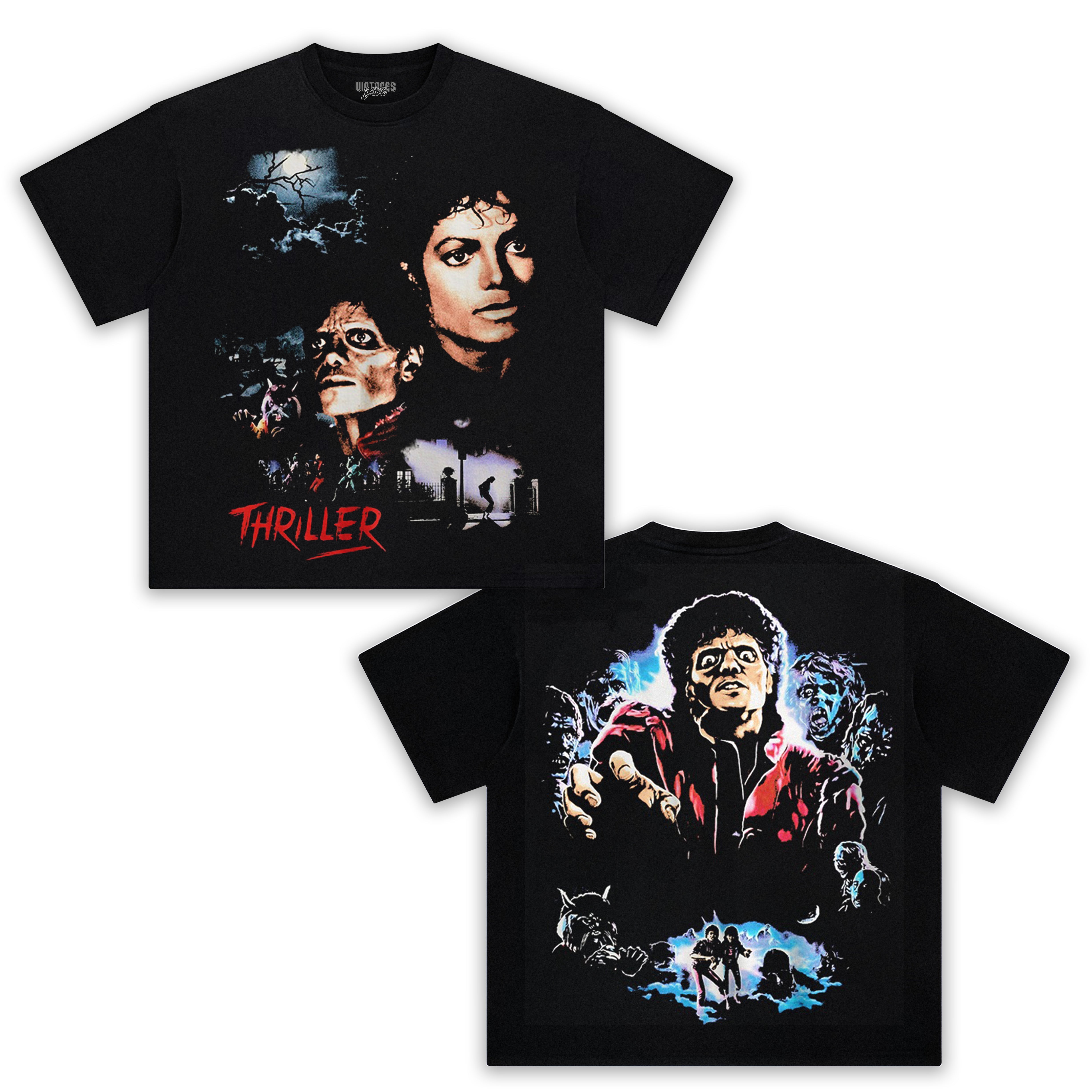 THRILLER & MICHAEL JACKSON V2 TEE