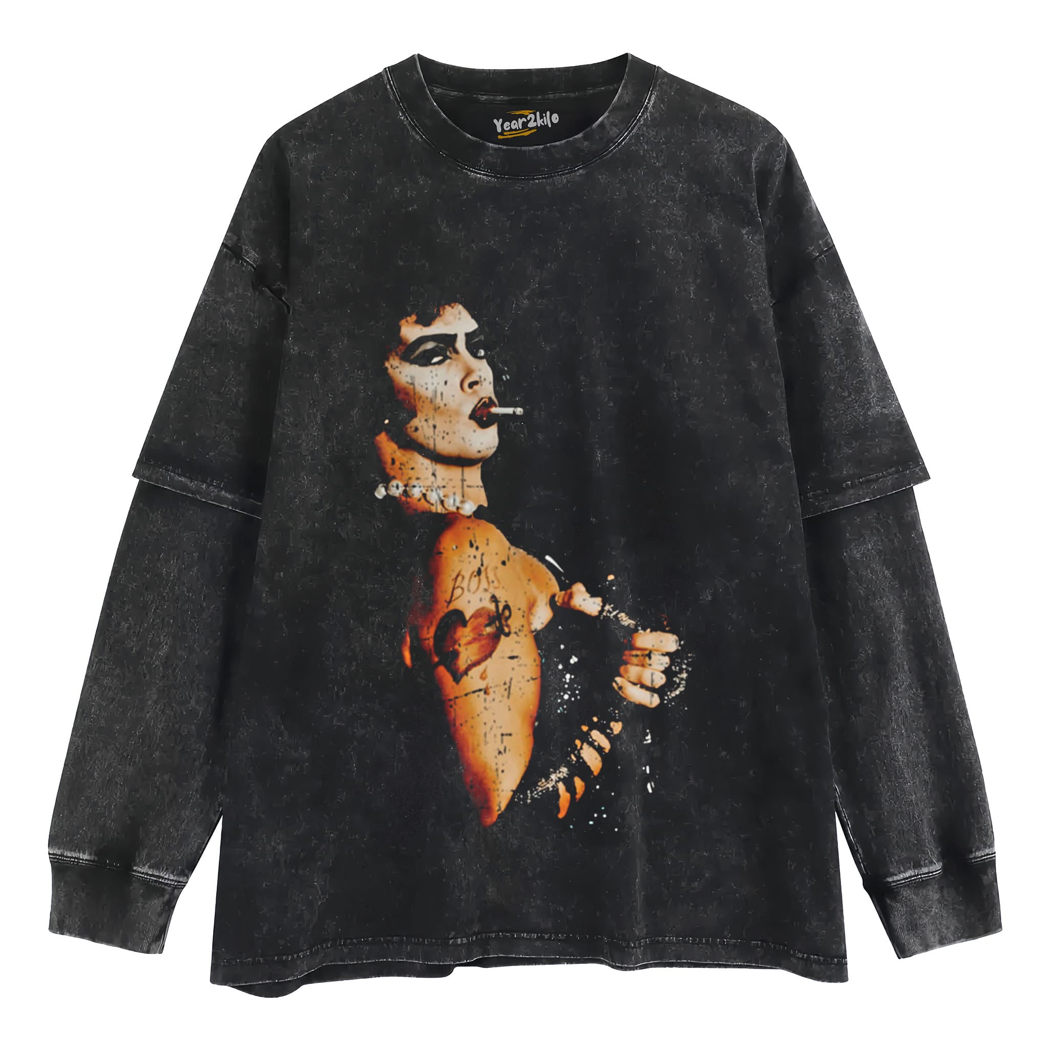 TIM CURRY - THE ROCKY HORROR PICTURE SHOW TANK TOP & TEE & LONG SLEEVE & LAYERED LS & HOODIE