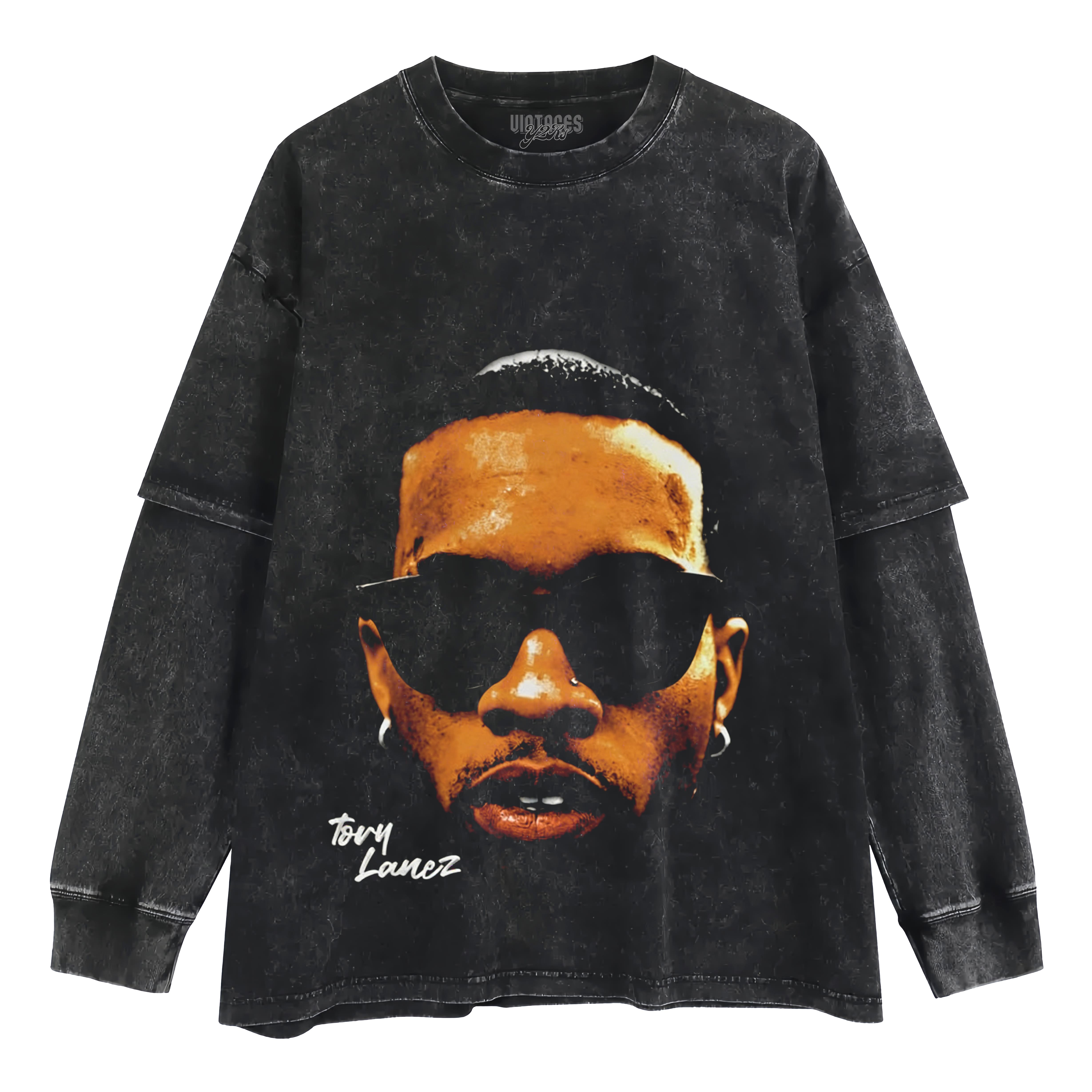 TORY LANEZ BIG FACE LAYERED LONG SLEEVE