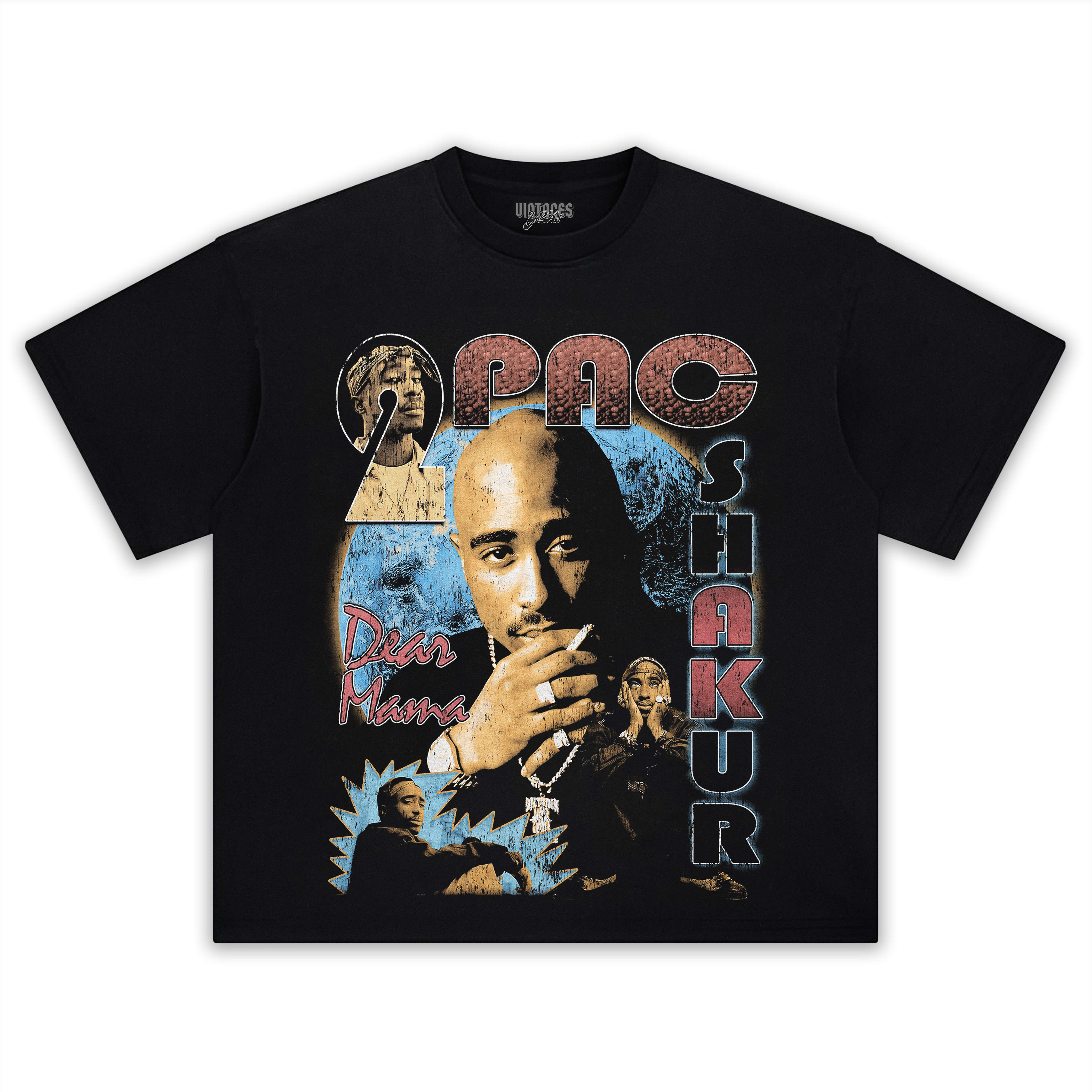 TUPAC SHAKUR VINTAGE TEE & LS & HOODIE