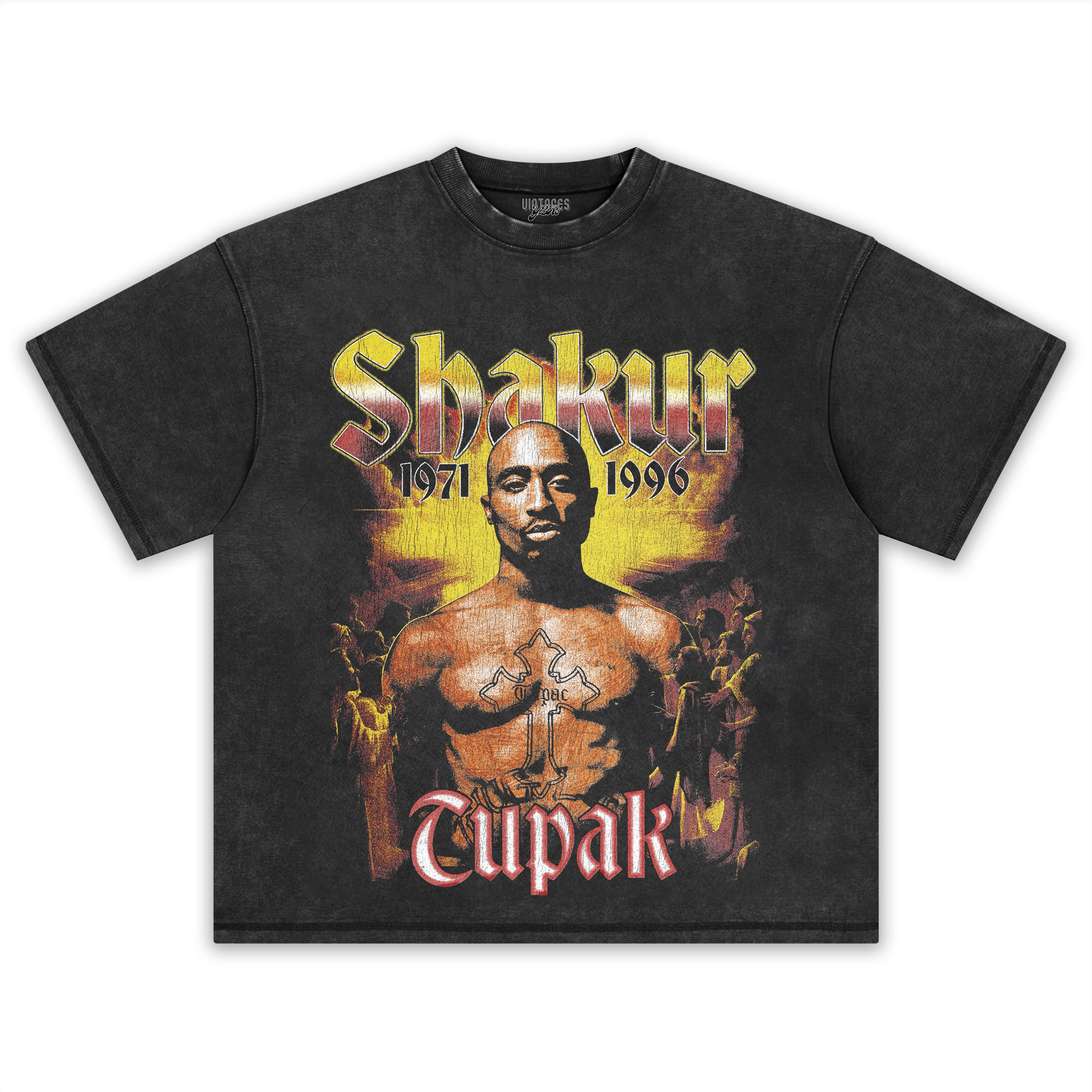 TUPAC SHAKUR-VINTAGE STYLE TEE & LS & HOODIE