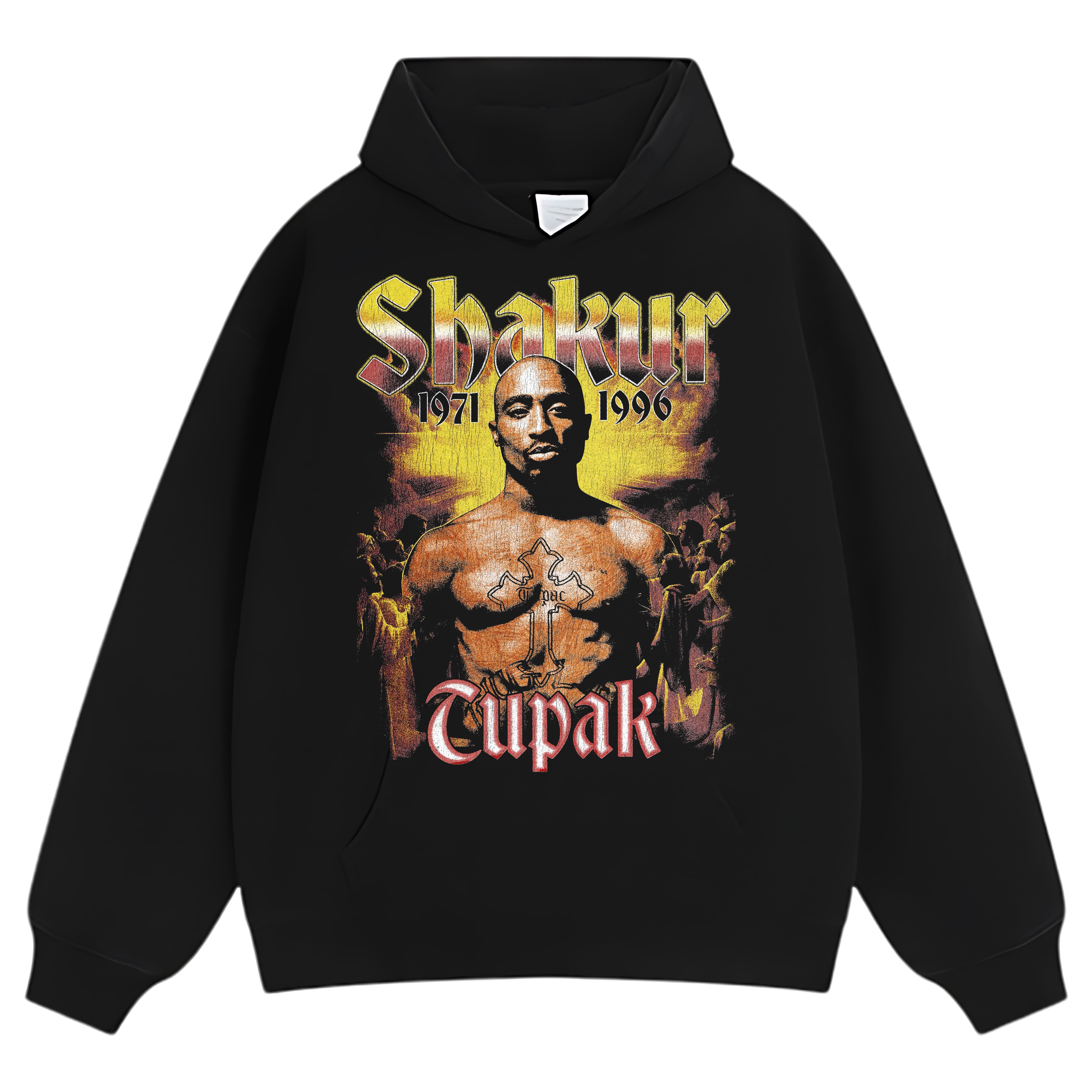 TUPAC SHAKUR-VINTAGE STYLE TEE & LS & HOODIE
