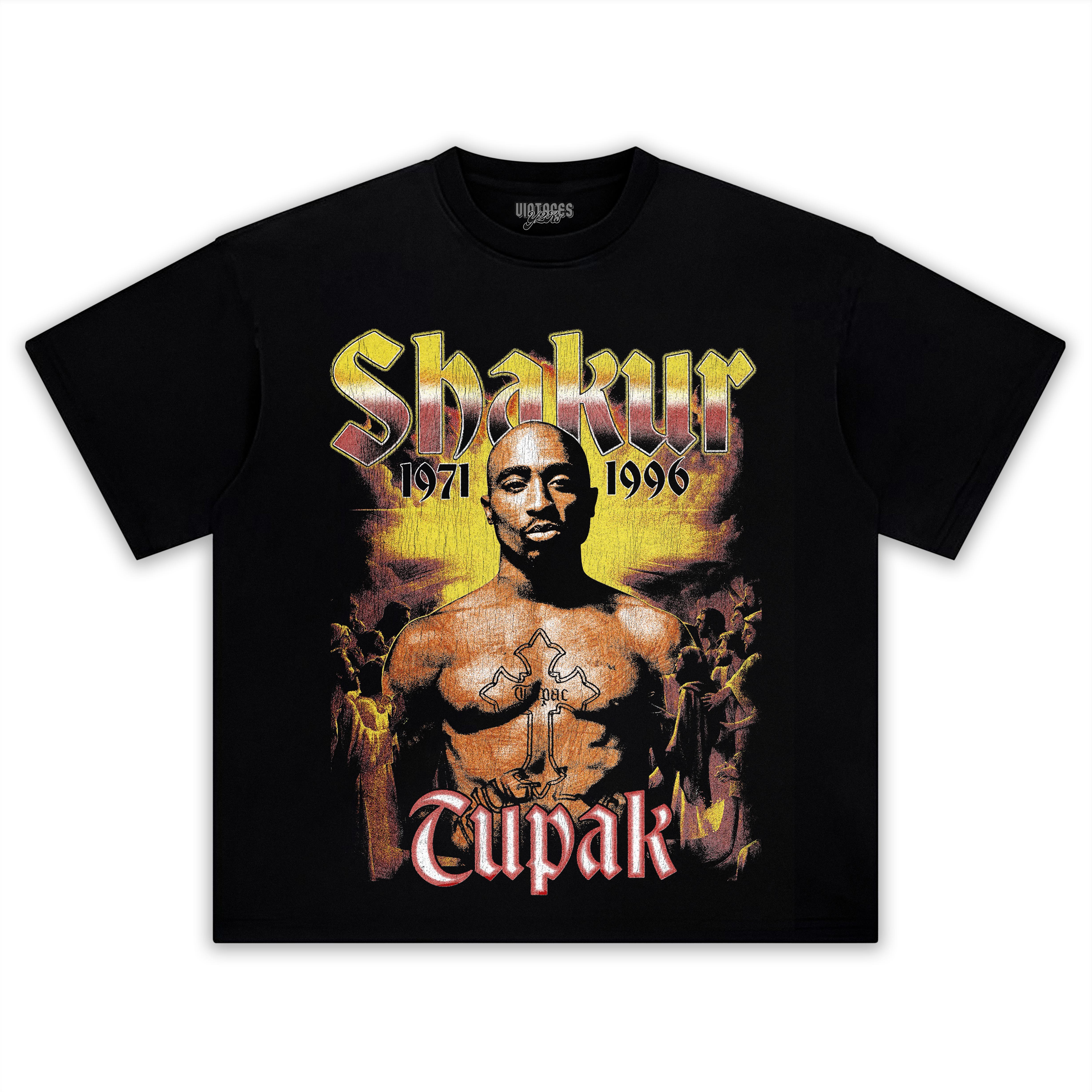 TUPAC SHAKUR-VINTAGE STYLE TEE & LS & HOODIE
