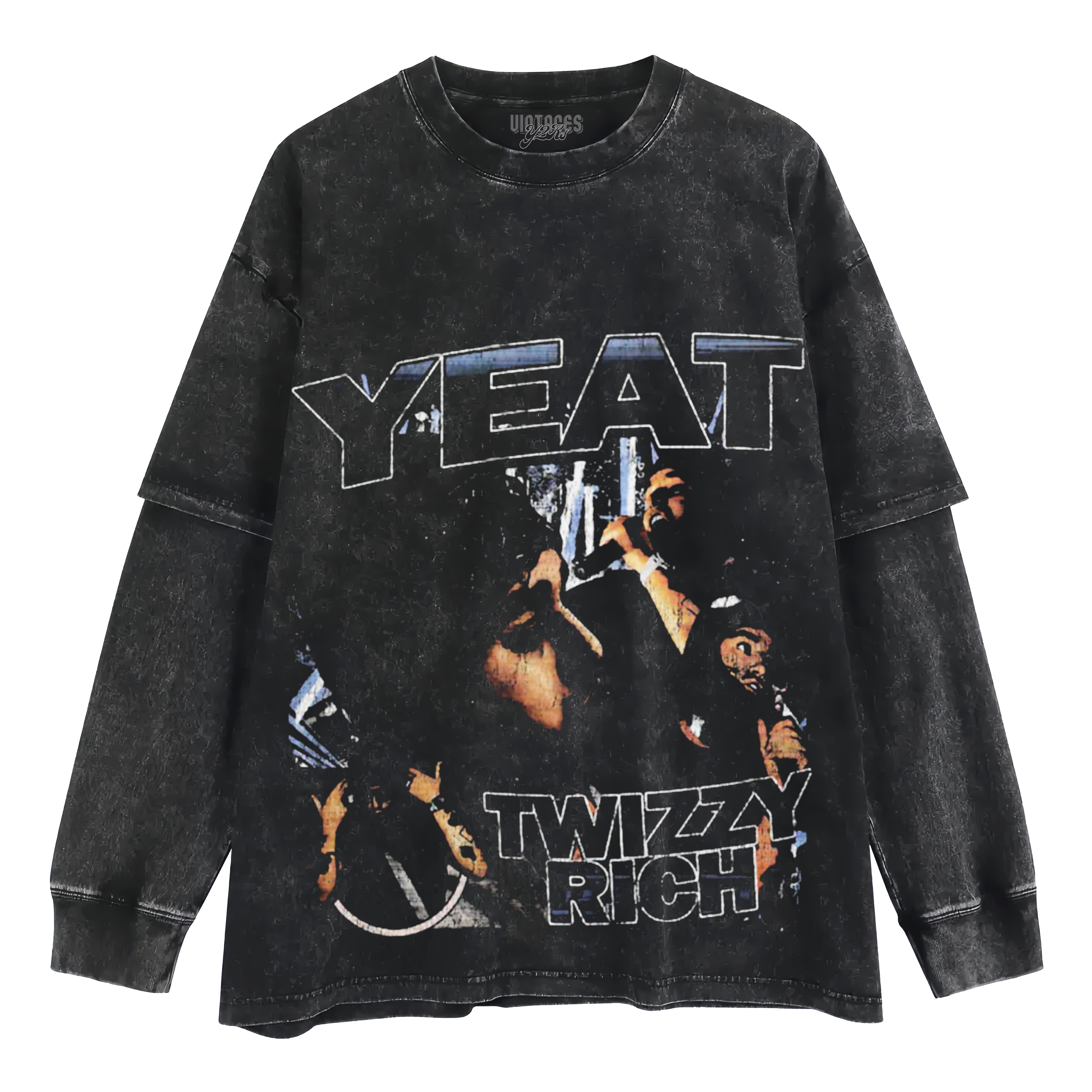 TWIZZY RICH YEAT RETRO LAYERED LONG SLEEVE