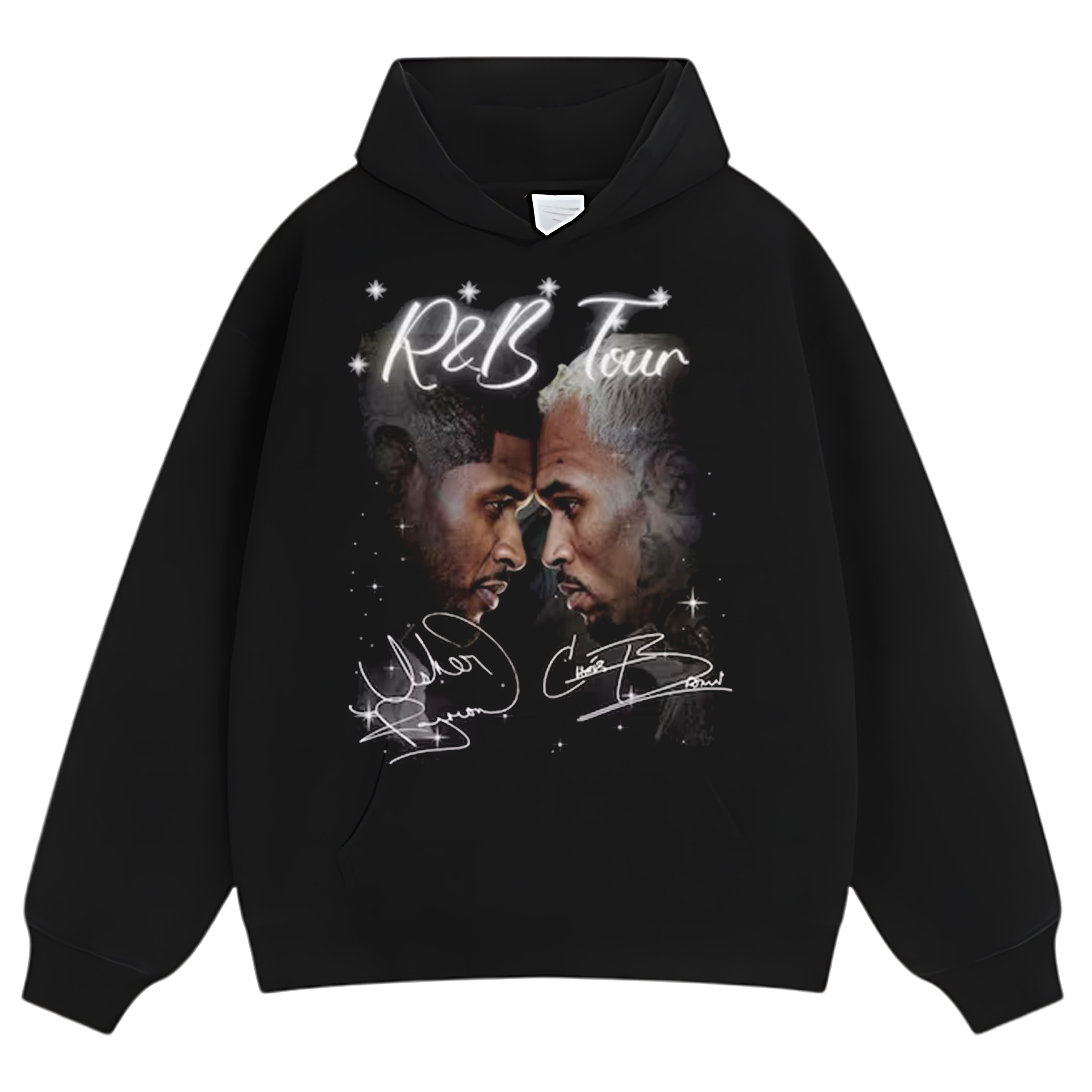 USHER AND CHRIS BROWN R&B TOUR TEE CONCERT TANK TOP & TEE & LONG SLEEVE & LAYERED LS & HOODIE