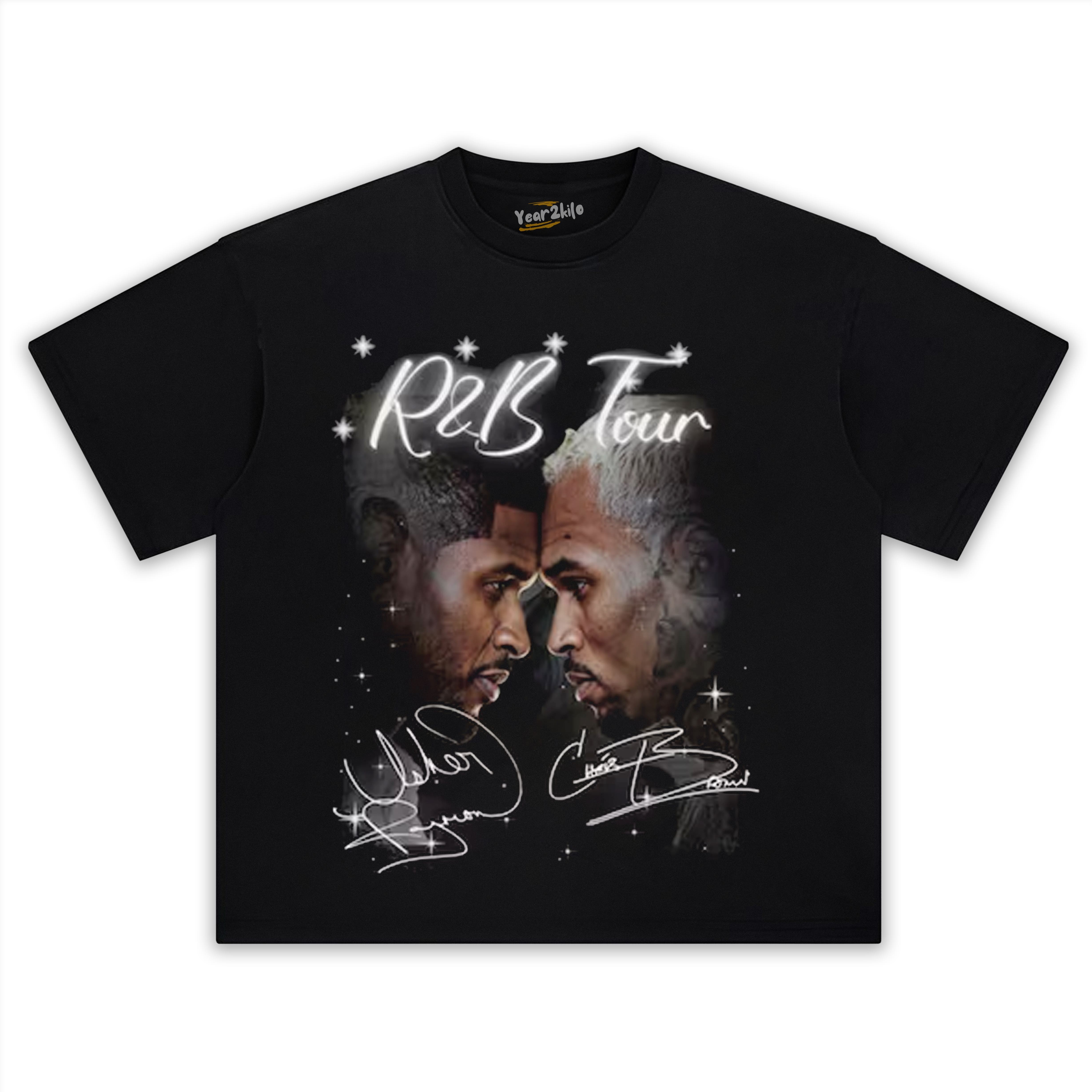 USHER AND CHRIS BROWN R&B TOUR TEE CONCERT TANK TOP & TEE & LONG SLEEVE & LAYERED LS & HOODIE