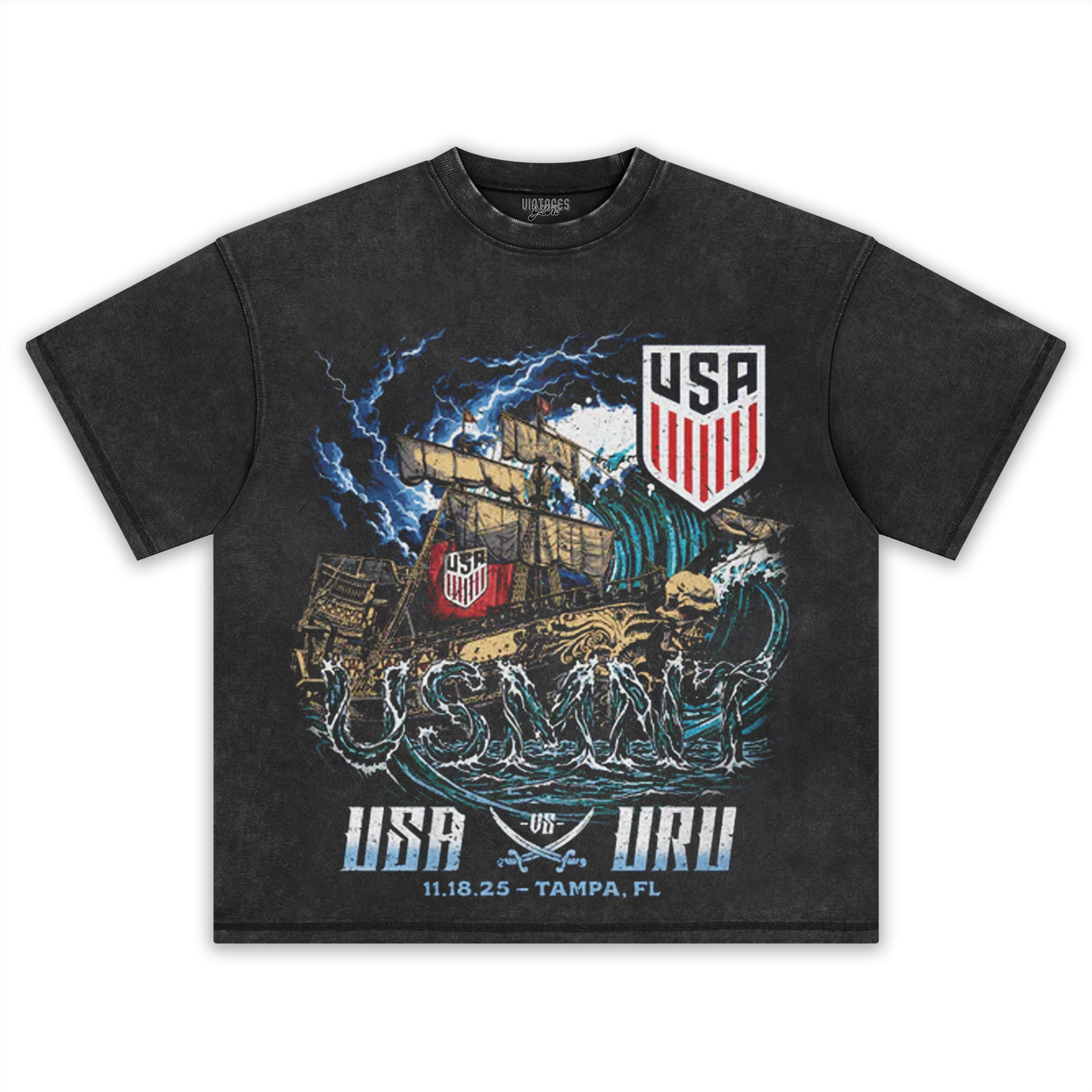 USMNT VS URUGUAY 2025 WHT TEE & LS & HOODIE