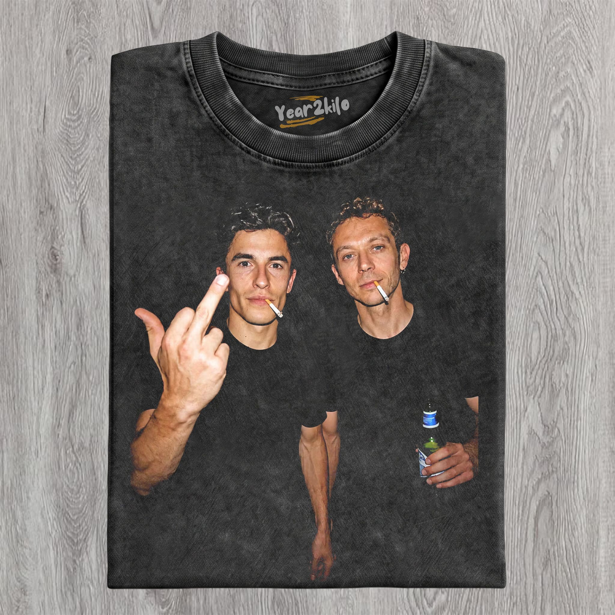 VALENTINO ROSSI & MARC MARQUEZ MOTO GP TANK TOP & TEE & LONG SLEEVE & LAYERED LS & HOODIE