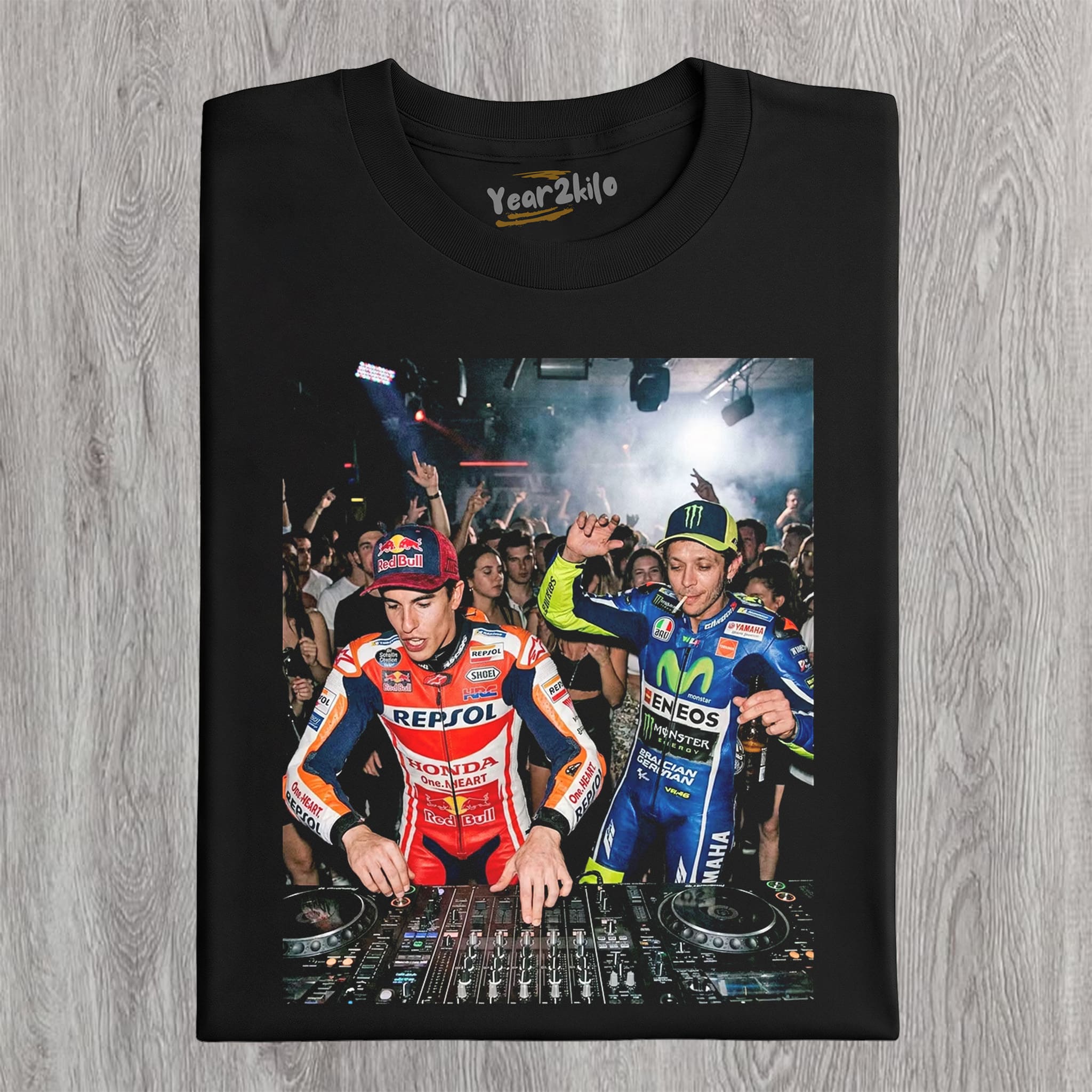 VALENTINO ROSSI & MARC MARQUEZ MOTO GP V0 TANK TOP & TEE & LONG SLEEVE & LAYERED LS & HOODIE