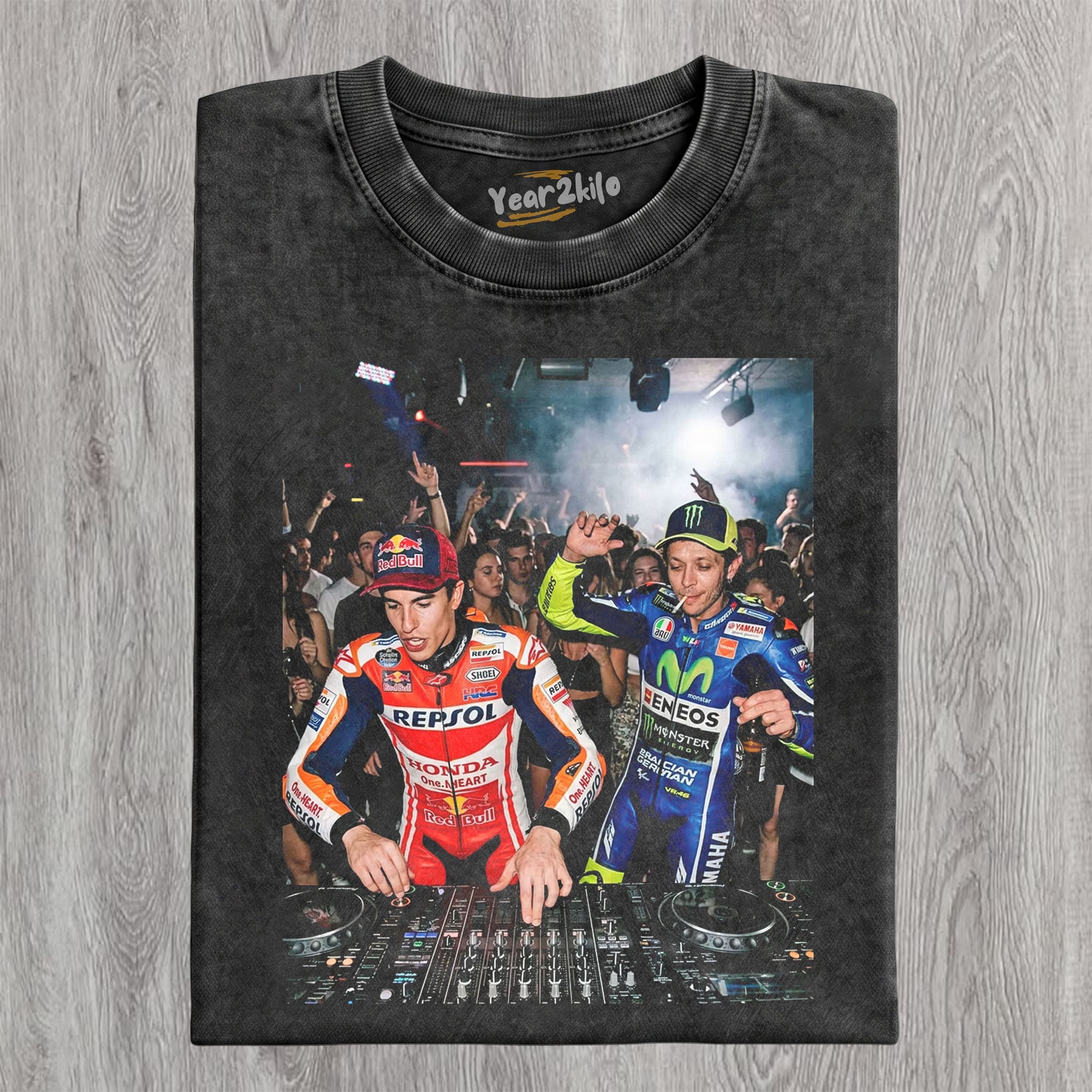 VALENTINO ROSSI & MARC MARQUEZ MOTO GP V0 TANK TOP & TEE & LONG SLEEVE & LAYERED LS & HOODIE