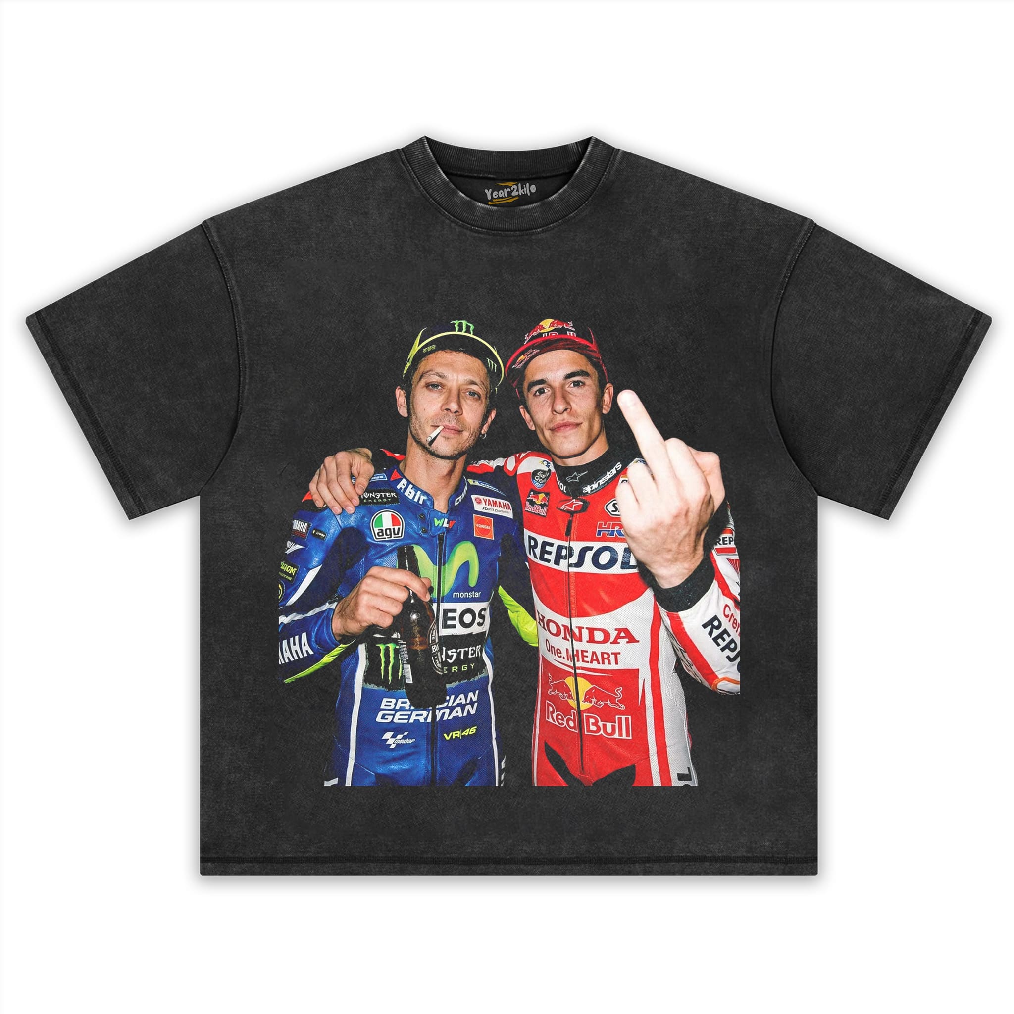VALENTINO ROSSI & MARC MARQUEZ MOTO GP V11 TANK TOP & TEE & LONG SLEEVE & LAYERED LS & HOODIE