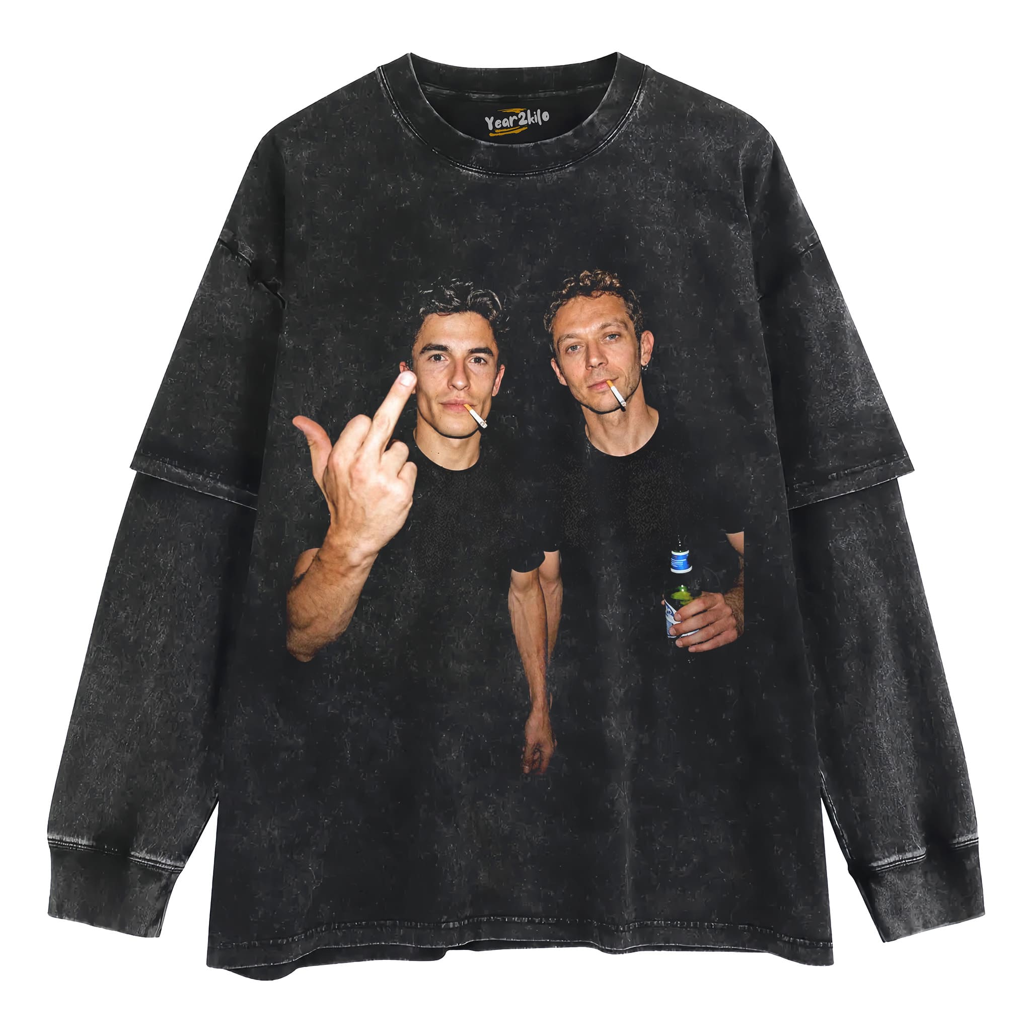 VALENTINO ROSSI & MARC MARQUEZ MOTO GP TANK TOP & TEE & LONG SLEEVE & LAYERED LS & HOODIE