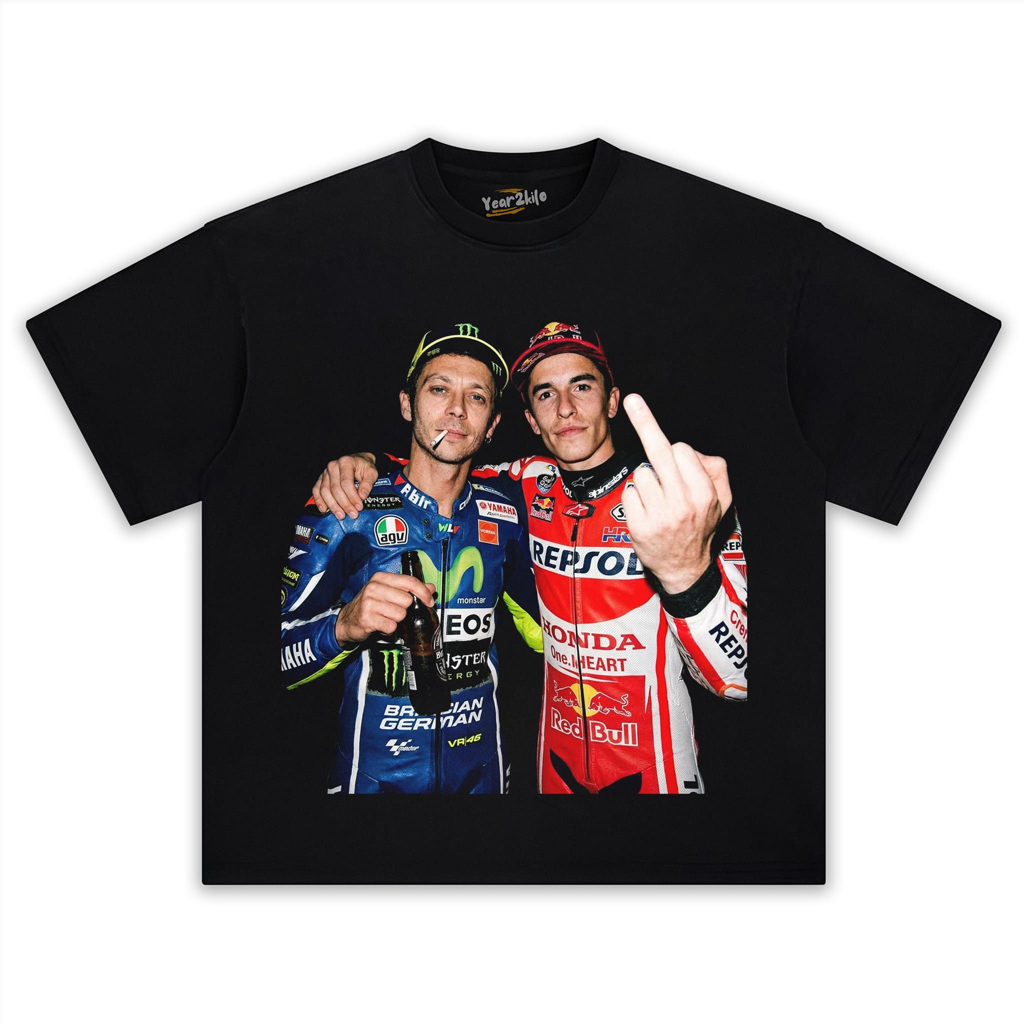 VALENTINO ROSSI & MARC MARQUEZ MOTO GP V11 TANK TOP & TEE & LONG SLEEVE & LAYERED LS & HOODIE