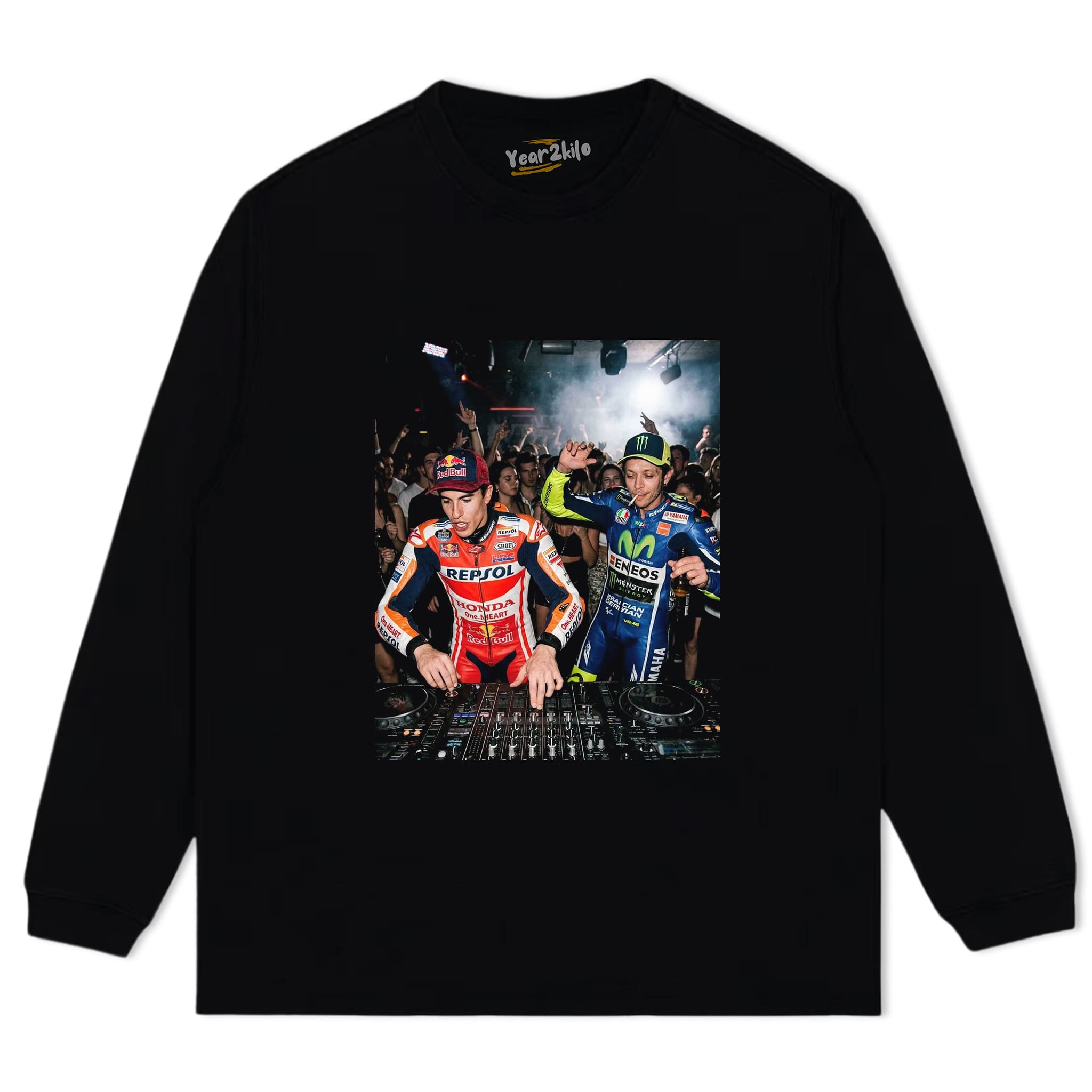 VALENTINO ROSSI & MARC MARQUEZ MOTO GP V0 TANK TOP & TEE & LONG SLEEVE & LAYERED LS & HOODIE