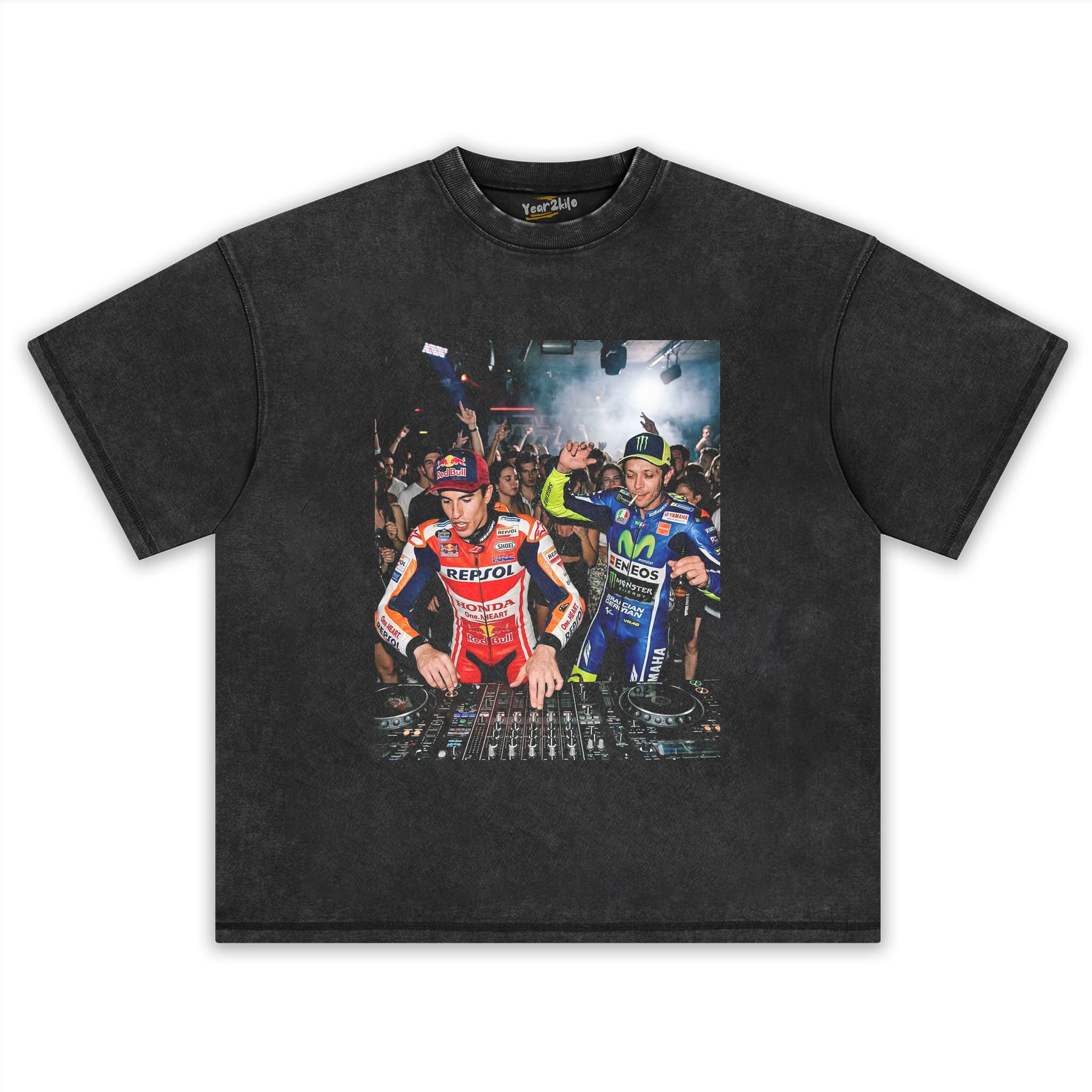 VALENTINO ROSSI & MARC MARQUEZ MOTO GP V0 TANK TOP & TEE & LONG SLEEVE & LAYERED LS & HOODIE