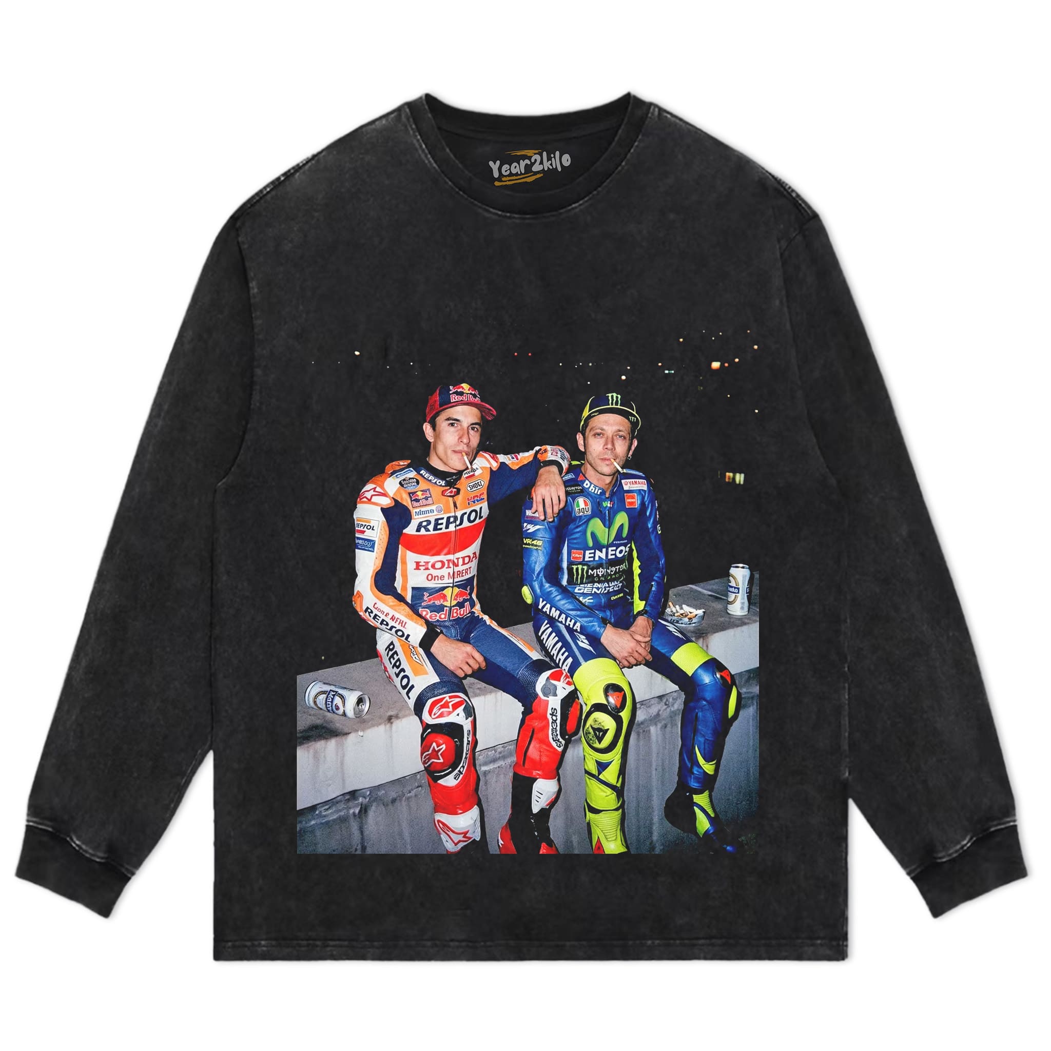 VALENTINO ROSSI & MARC MARQUEZ MOTO GP V1 TANK TOP & TEE & LONG SLEEVE & LAYERED LS & HOODIE