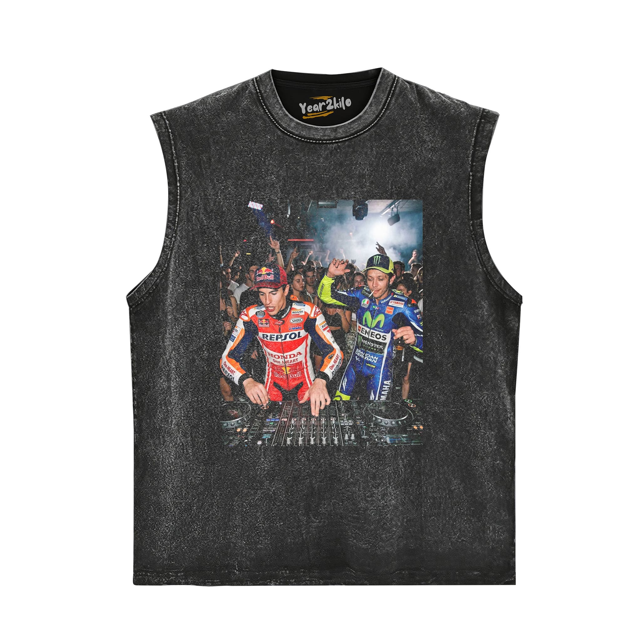 VALENTINO ROSSI & MARC MARQUEZ MOTO GP V0 TANK TOP & TEE & LONG SLEEVE & LAYERED LS & HOODIE