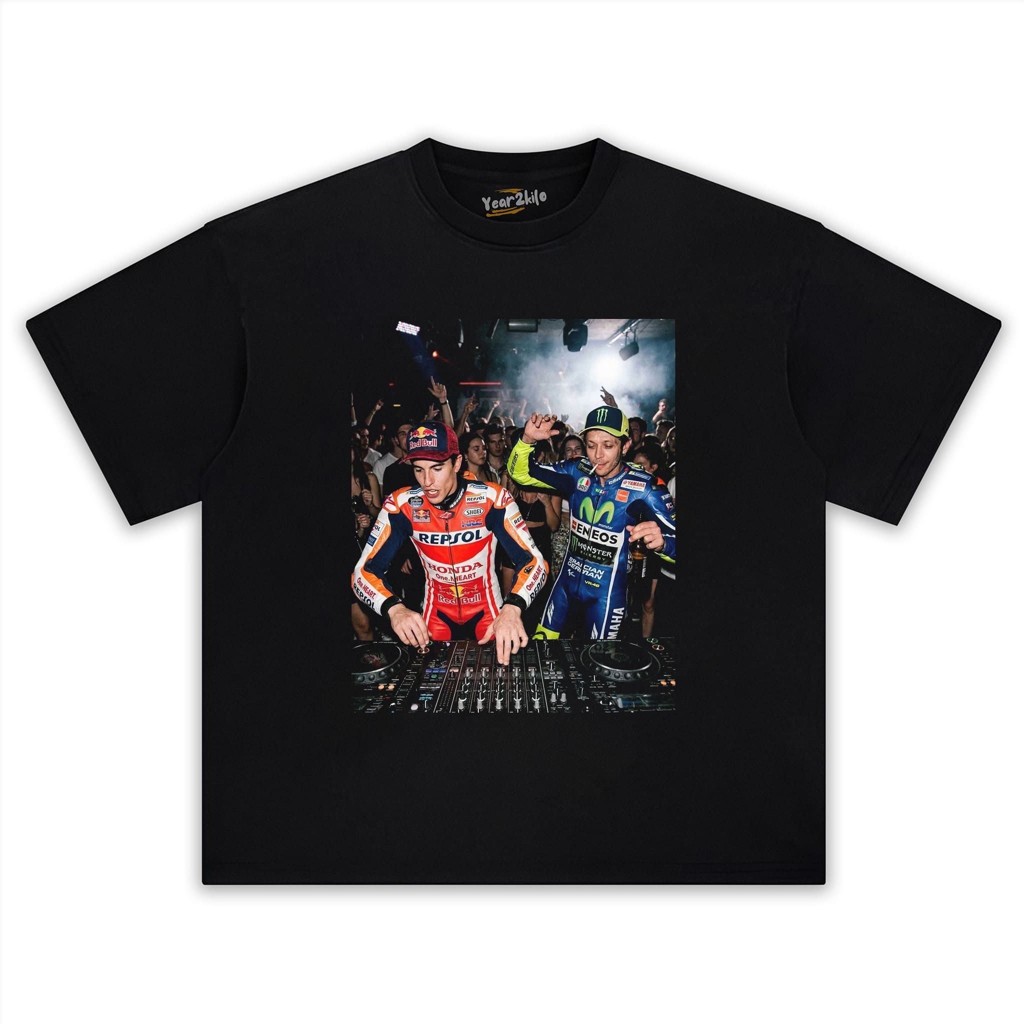 VALENTINO ROSSI & MARC MARQUEZ MOTO GP V0 TANK TOP & TEE & LONG SLEEVE & LAYERED LS & HOODIE