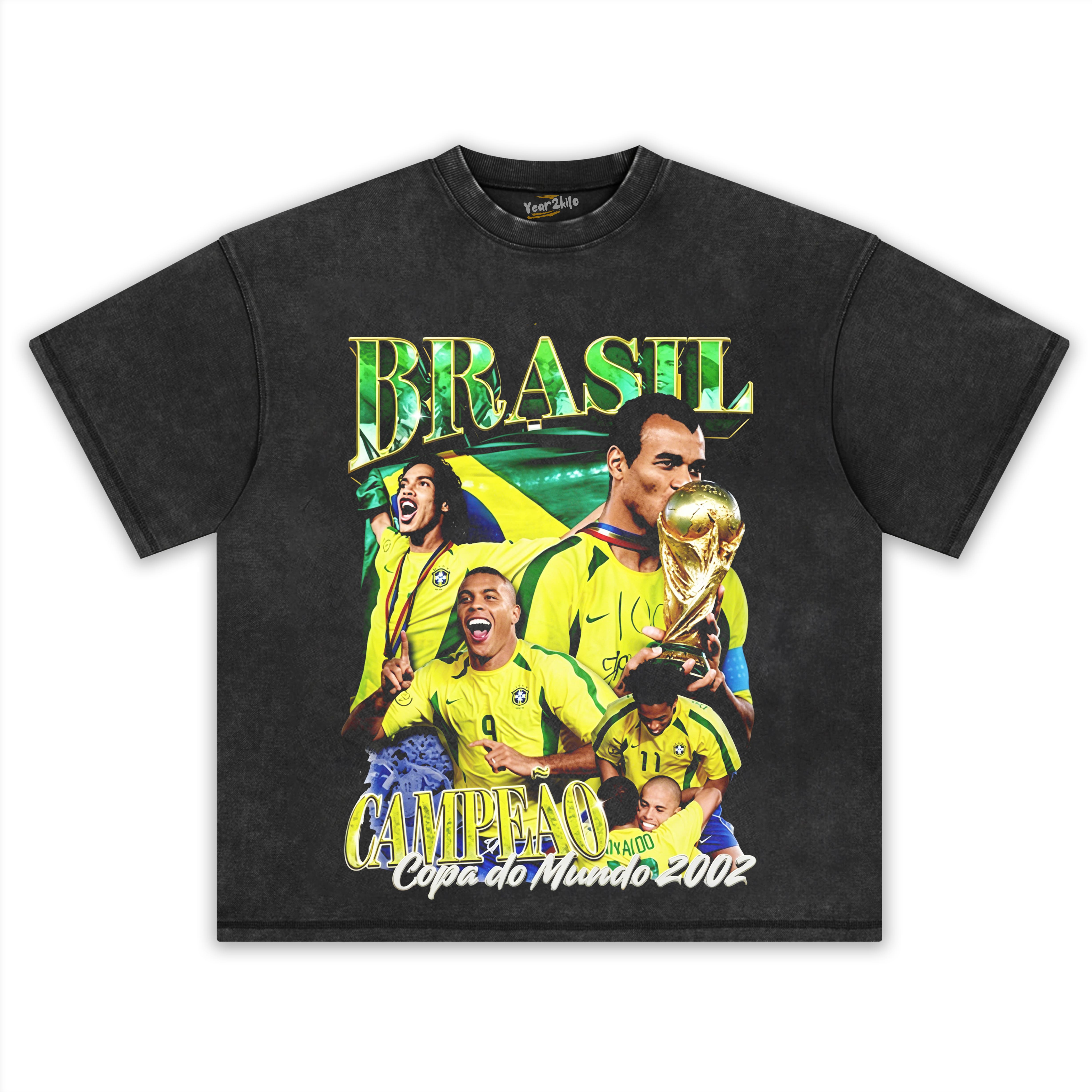 VINTAGE 90S BRAZIL 2002 WORLD CUP TANK TOP & TEE & LONG SLEEVE & LAYERED LS & HOODIE