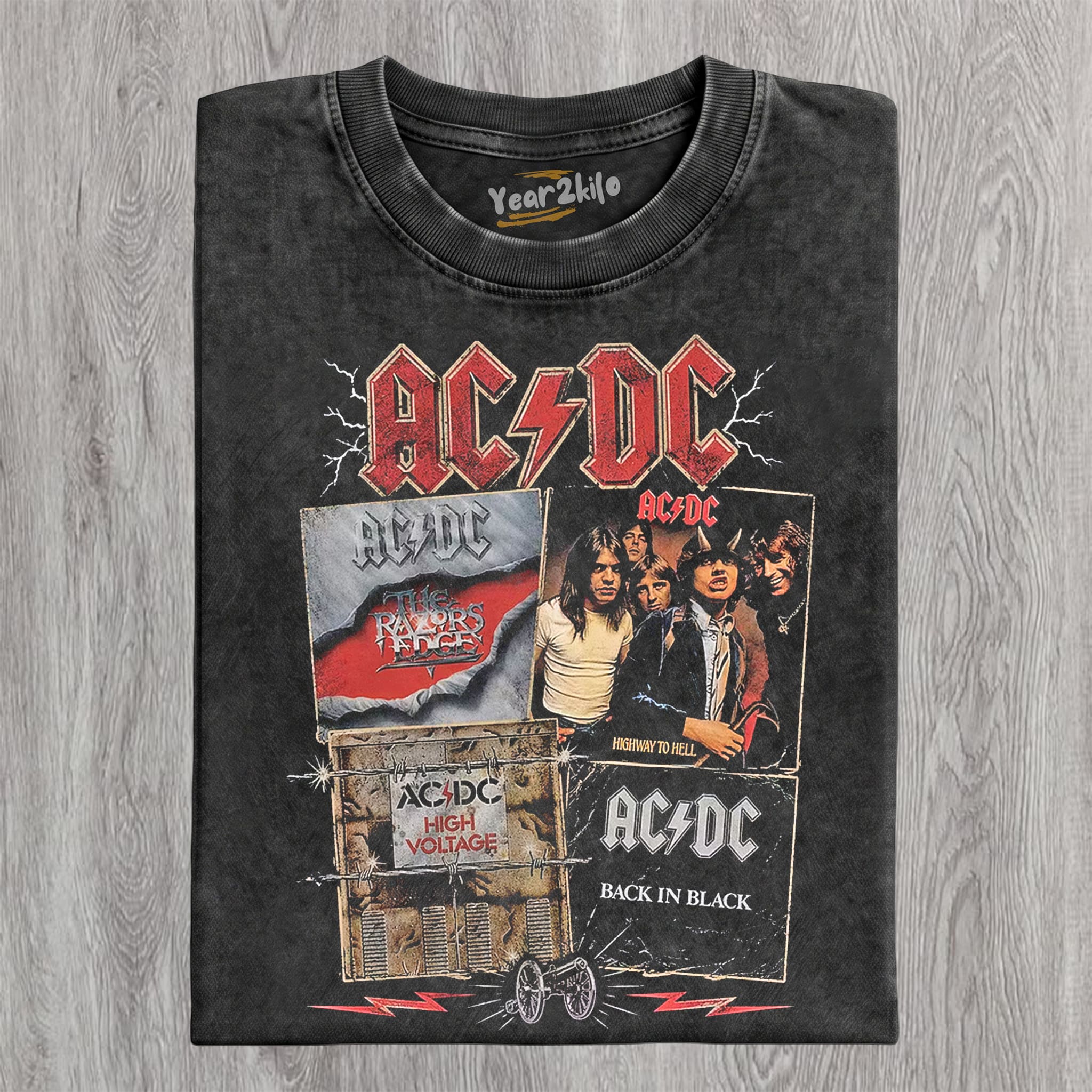 VINTAGE ACDC TANK TOP & TEE & LONG SLEEVE & LAYERED LS & HOODIE