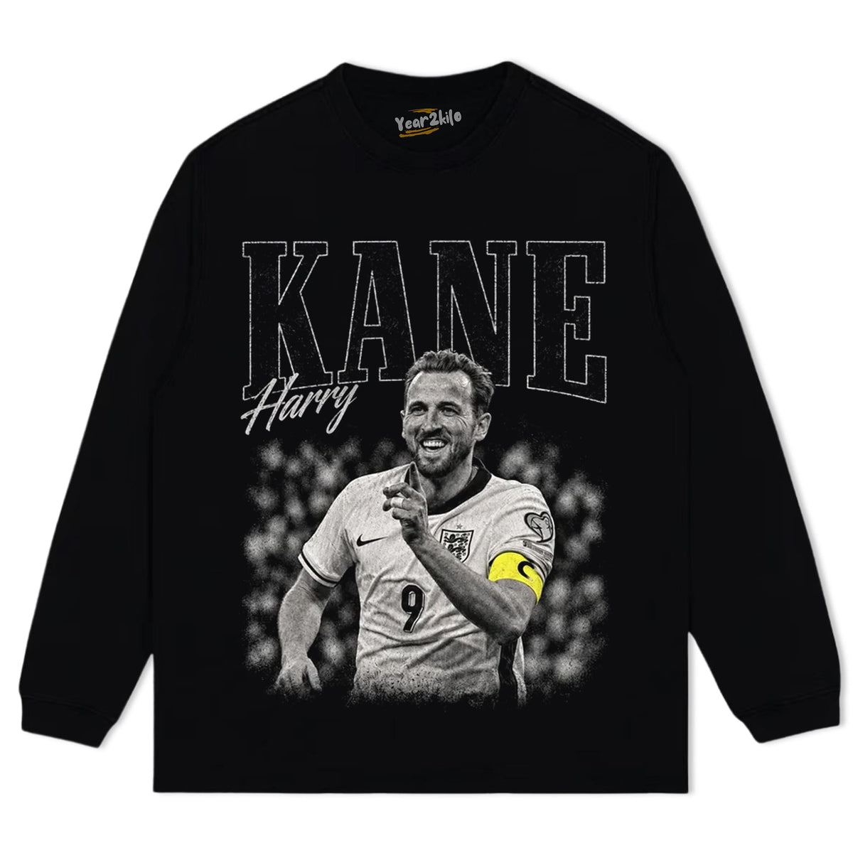 VINTAGE HARRY KANE ENGLAND SOCCER TANK TOP & TEE & LONG SLEEVE & LAYERED LS & HOODIE