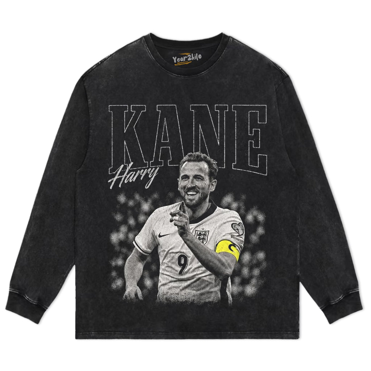 VINTAGE HARRY KANE ENGLAND SOCCER TANK TOP & TEE & LONG SLEEVE & LAYERED LS & HOODIE