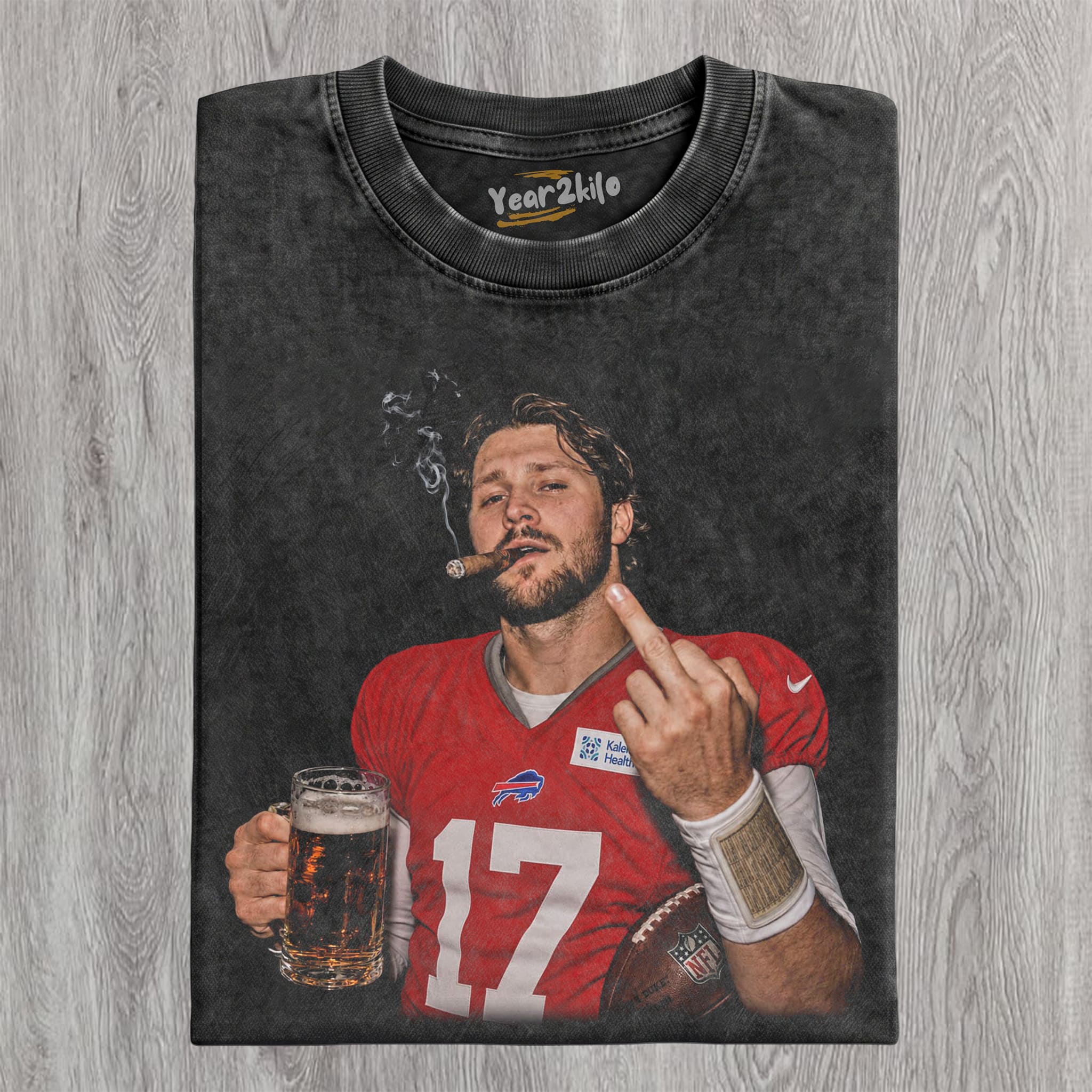 VINTAGE JOSH ALLEN FLIPPING THE BIRD MEME V3 TANK TOP & TEE & LONG SLEEVE & LAYERED LS & HOODIE