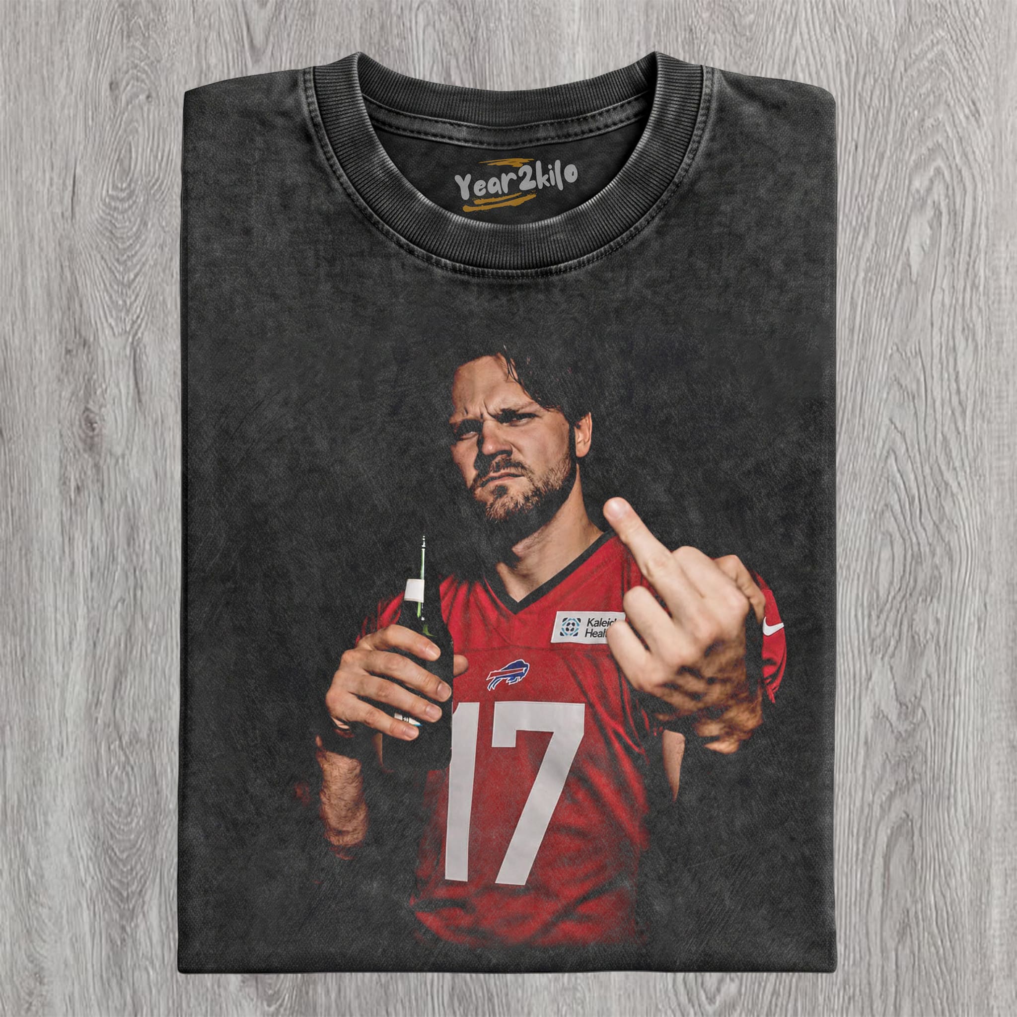 VINTAGE JOSH ALLEN FLIPPING THE BIRD MEME V5 TANK TOP & TEE & LONG SLEEVE & LAYERED LS & HOODIE