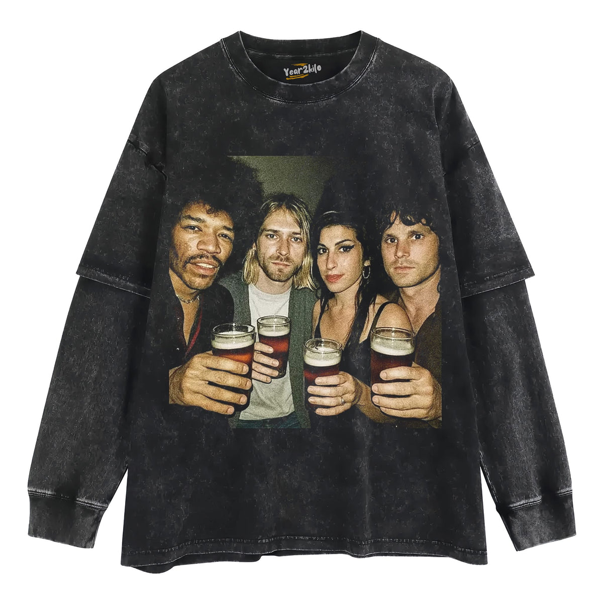VINTAGE ROCK LEGENDS GROUP PHOTO TANK TOP & TEE & LONG SLEEVE & LAYERED LS & HOODIE