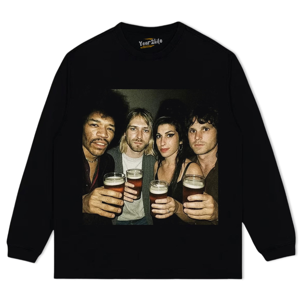 VINTAGE ROCK LEGENDS GROUP PHOTO TANK TOP & TEE & LONG SLEEVE & LAYERED LS & HOODIE