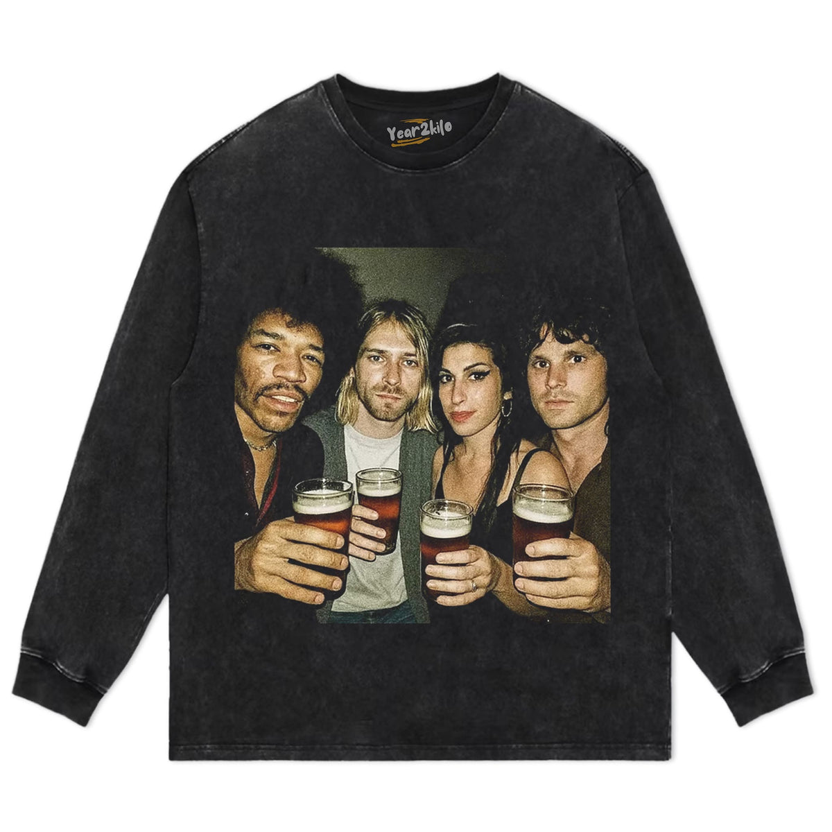 VINTAGE ROCK LEGENDS GROUP PHOTO TANK TOP & TEE & LONG SLEEVE & LAYERED LS & HOODIE
