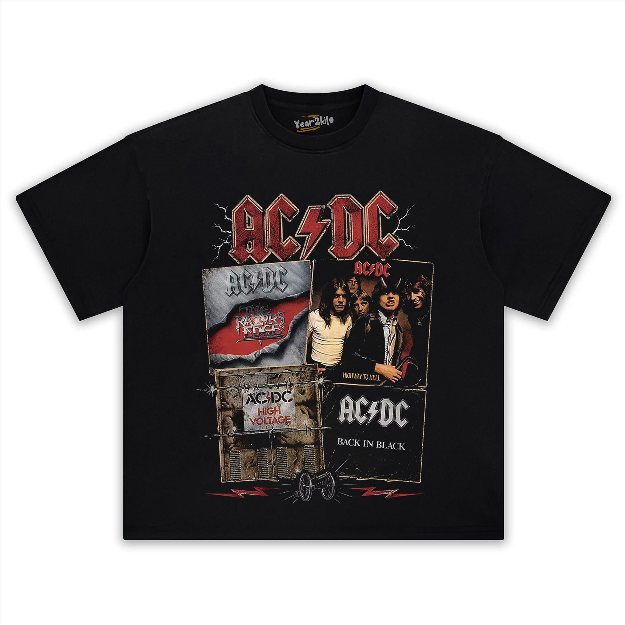 VINTAGE ACDC TANK TOP & TEE & LONG SLEEVE & LAYERED LS & HOODIE