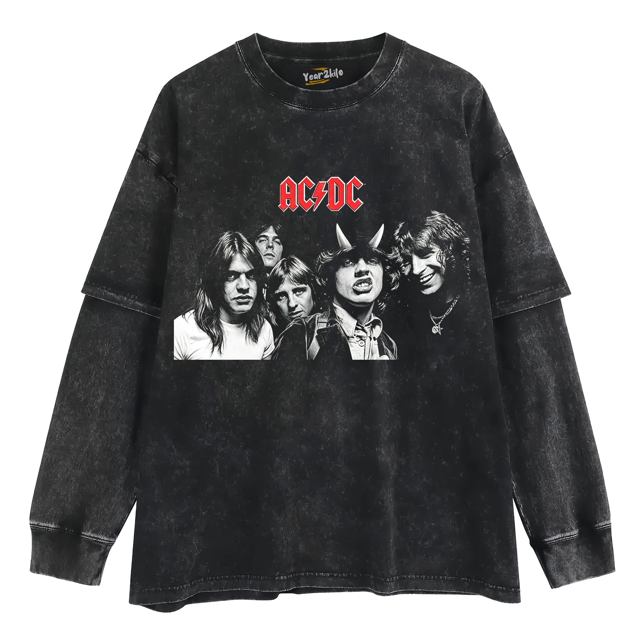 VINTAGE AC/DC V1 TANK TOP & TEE & LONG SLEEVE & LAYERED LS & HOODIE