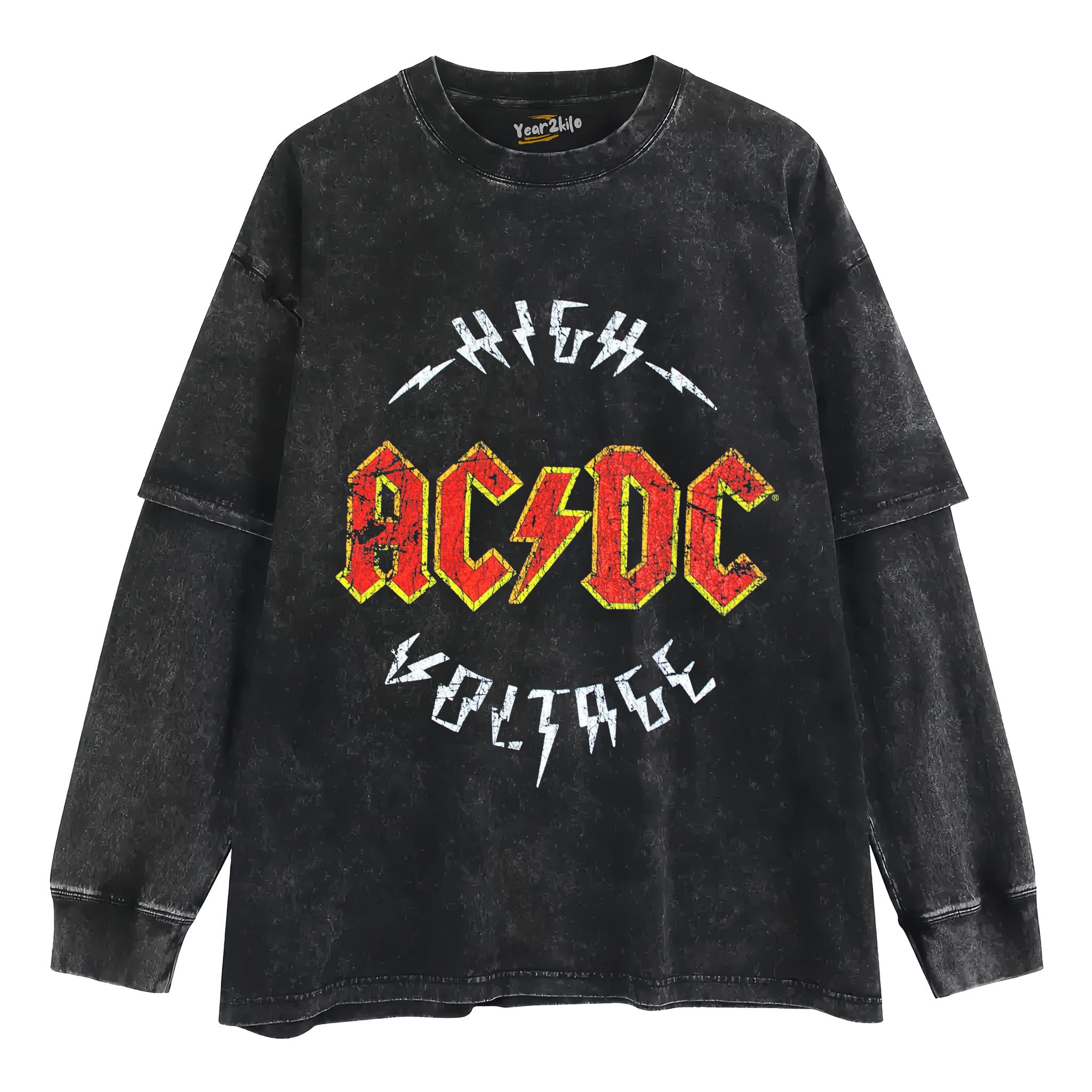VINTAGE ACDC V3 TANK TOP & TEE & LONG SLEEVE & LAYERED LS & HOODIE