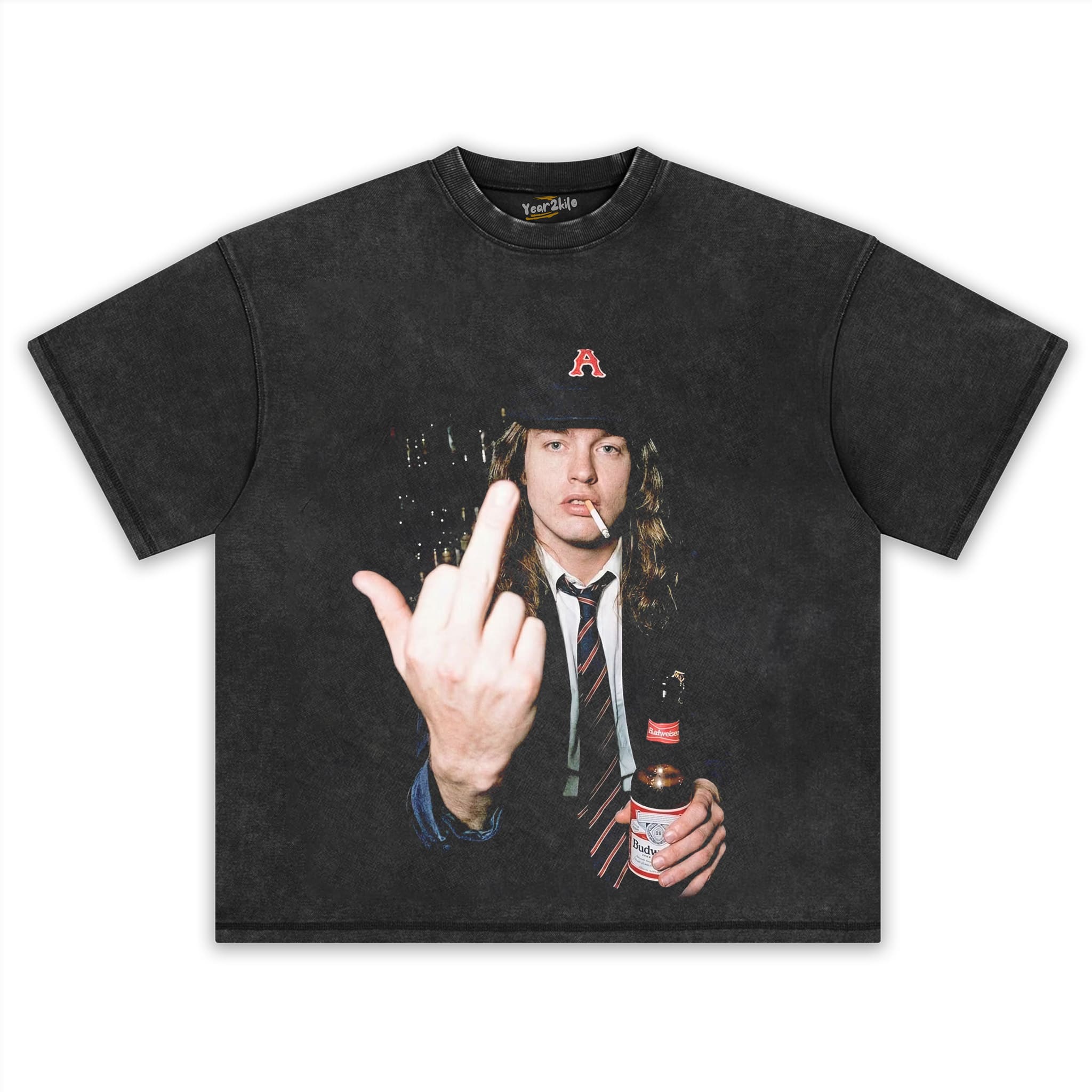 VINTAGE ANGUS YOUNG TANK TOP & TEE & LONG SLEEVE & LAYERED LS & HOODIE