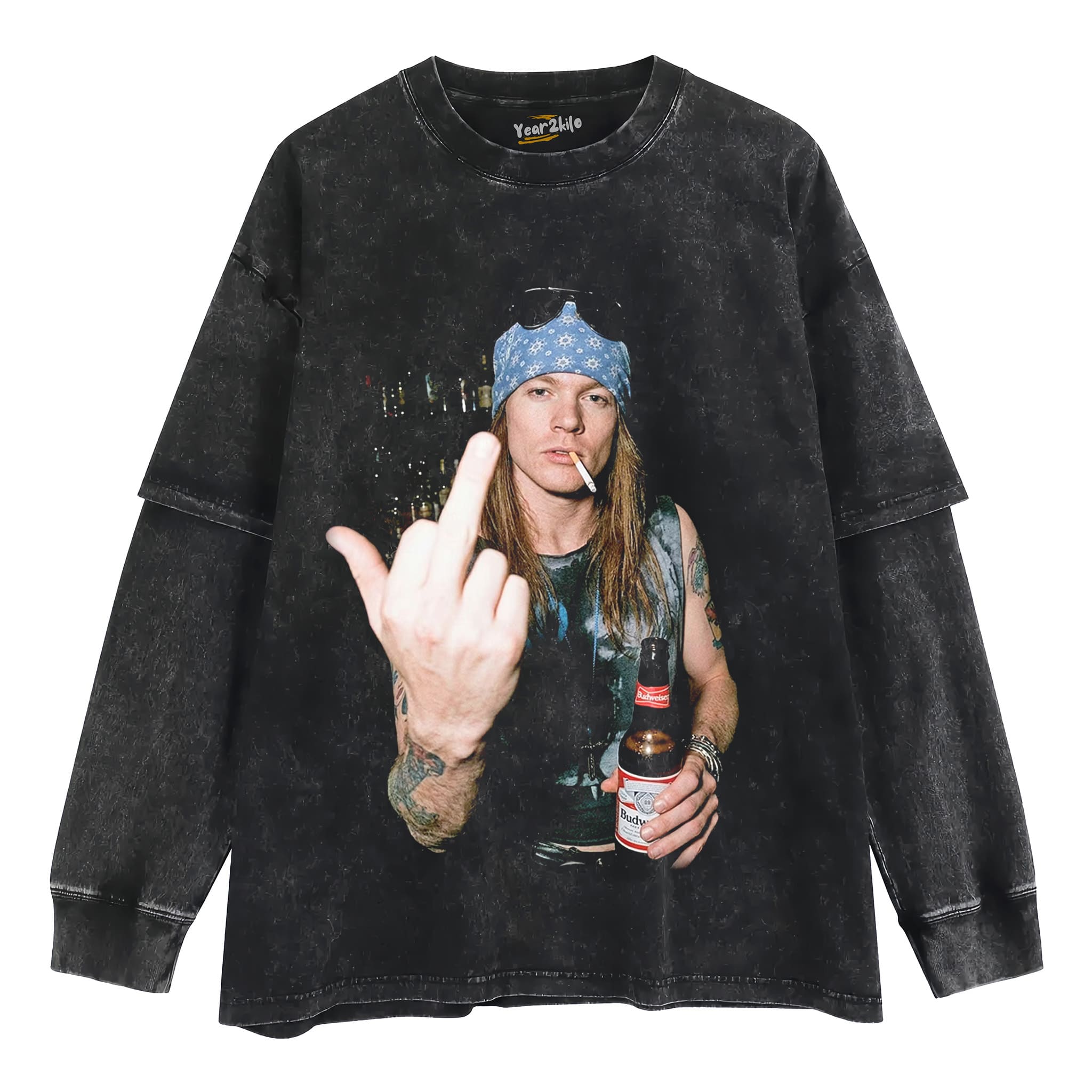 VINTAGE AXL ROSE TANK TOP & TEE & LONG SLEEVE & LAYERED LS & HOODIE