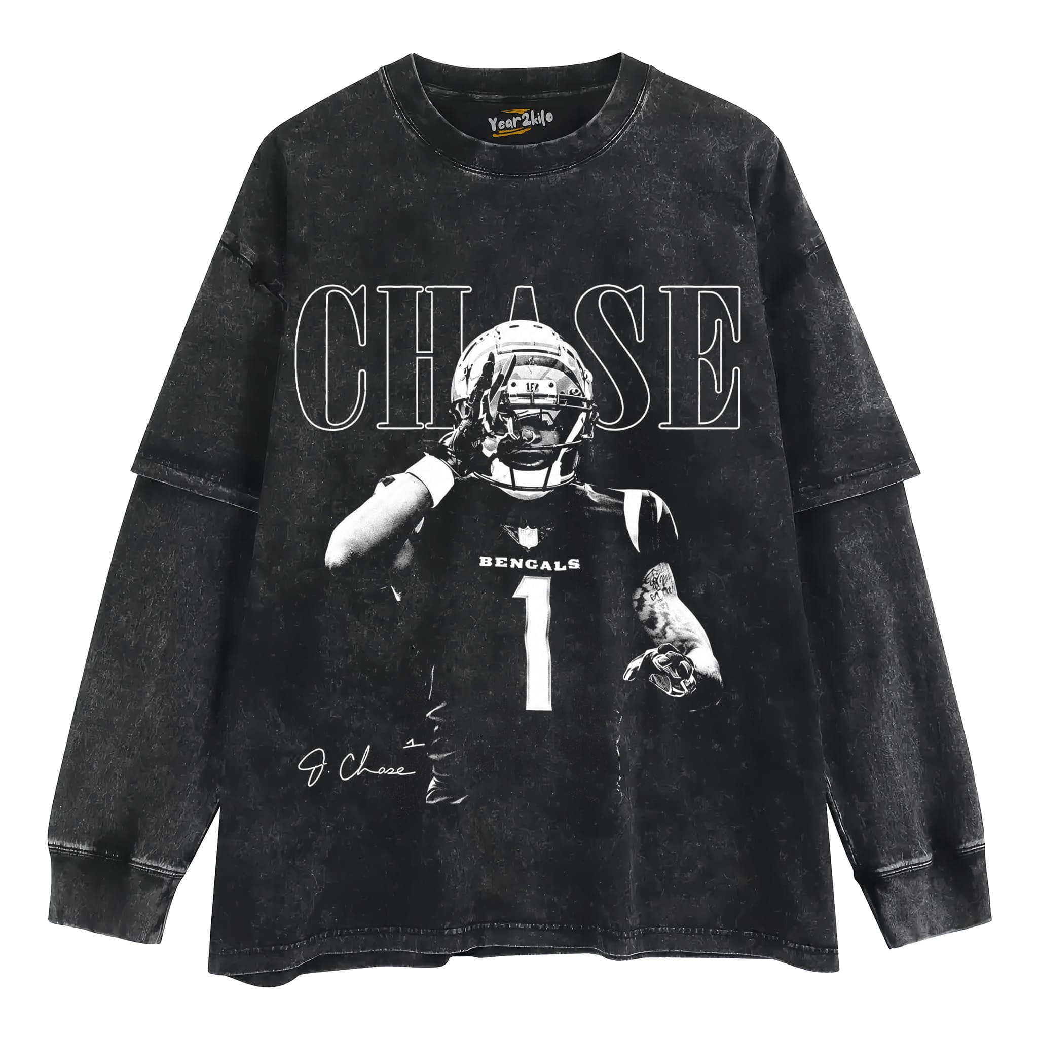 VINTAGE JA’MARR CHASE TANK TOP & TEE & LONG SLEEVE & LAYERED LS & HOODIE
