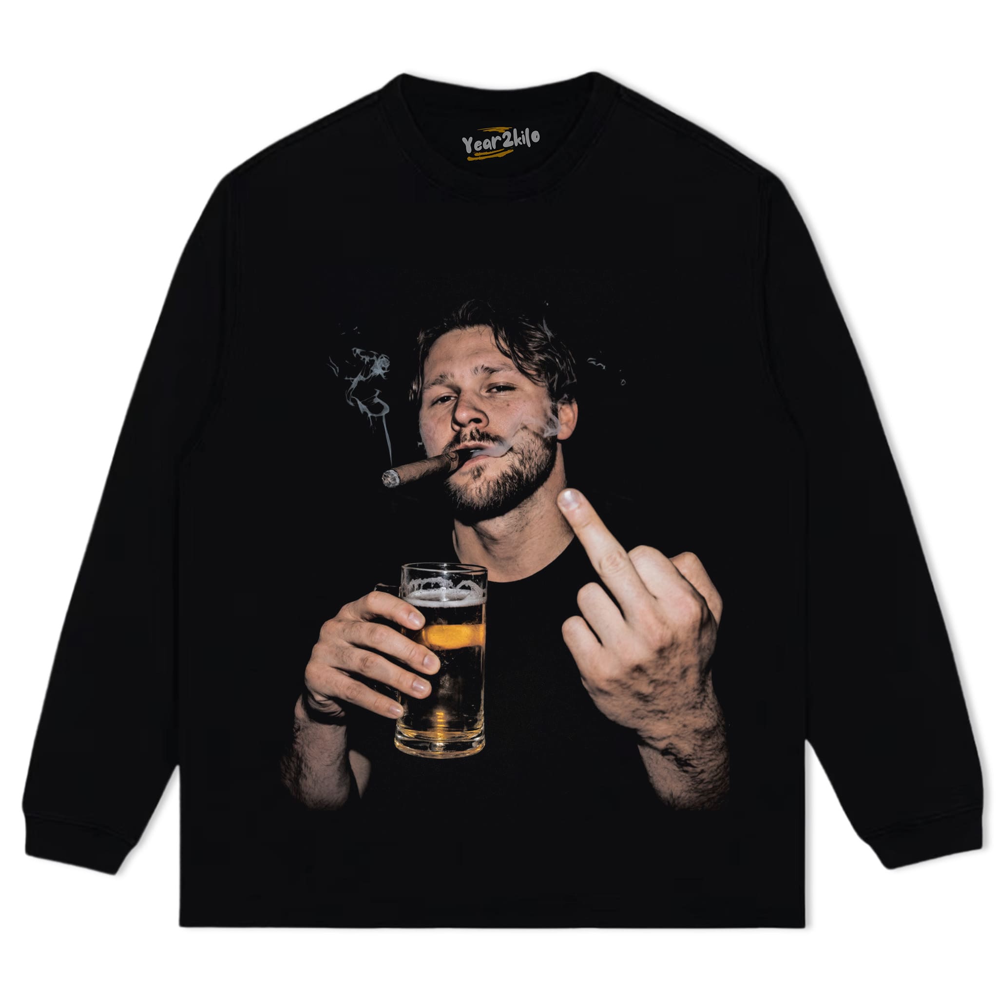 VINTAGE JOSH ALLEN FLIPPING THE BIRD MEME TANK TOP & TEE & LONG SLEEVE & LAYERED LS & HOODIE